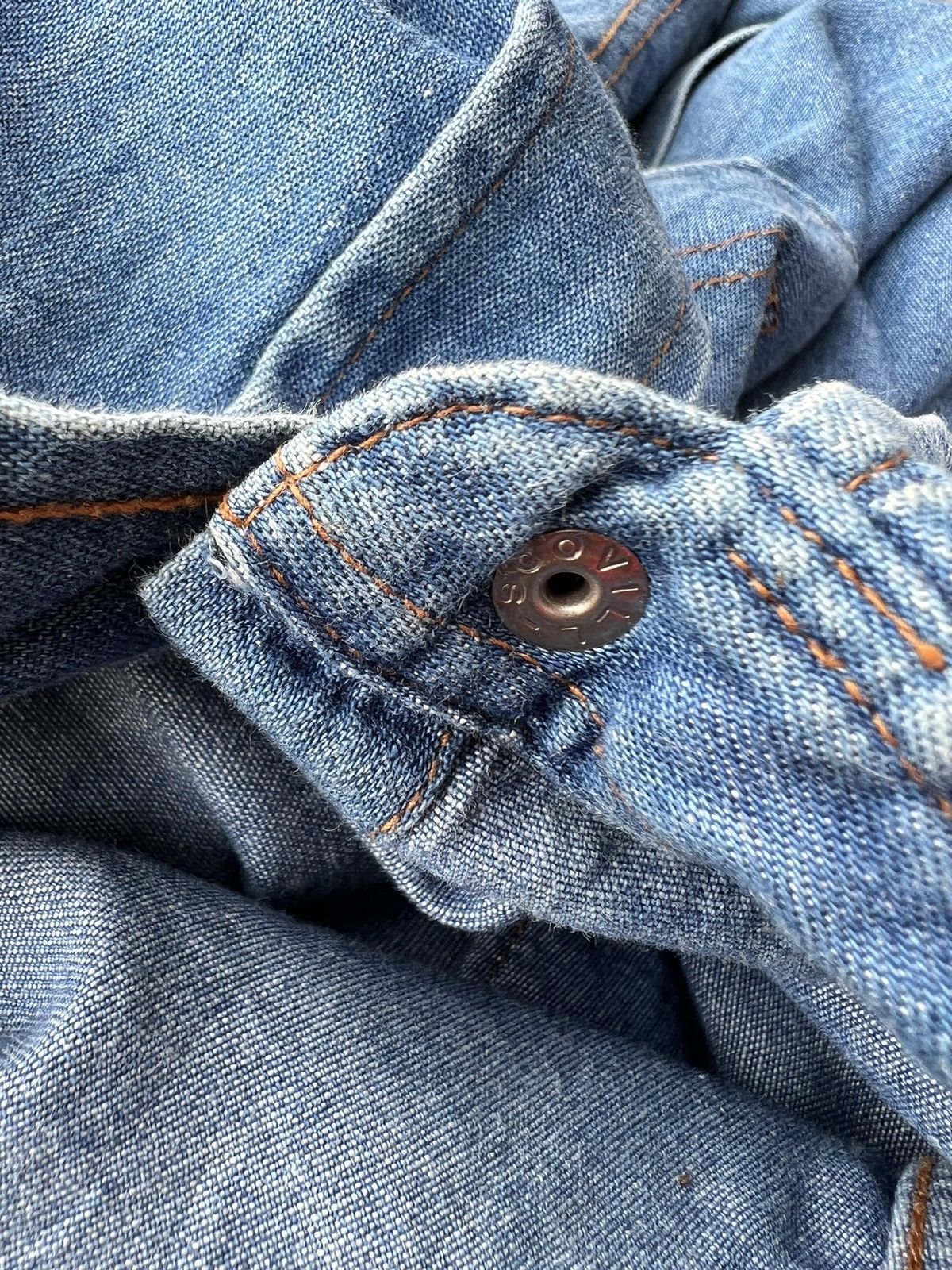 Vintage Vintage 90s Wrangler Blue Bell Lot 27MW Western Denim Shirt Size US M / EU 48-50 / 2 - 21 Thumbnail