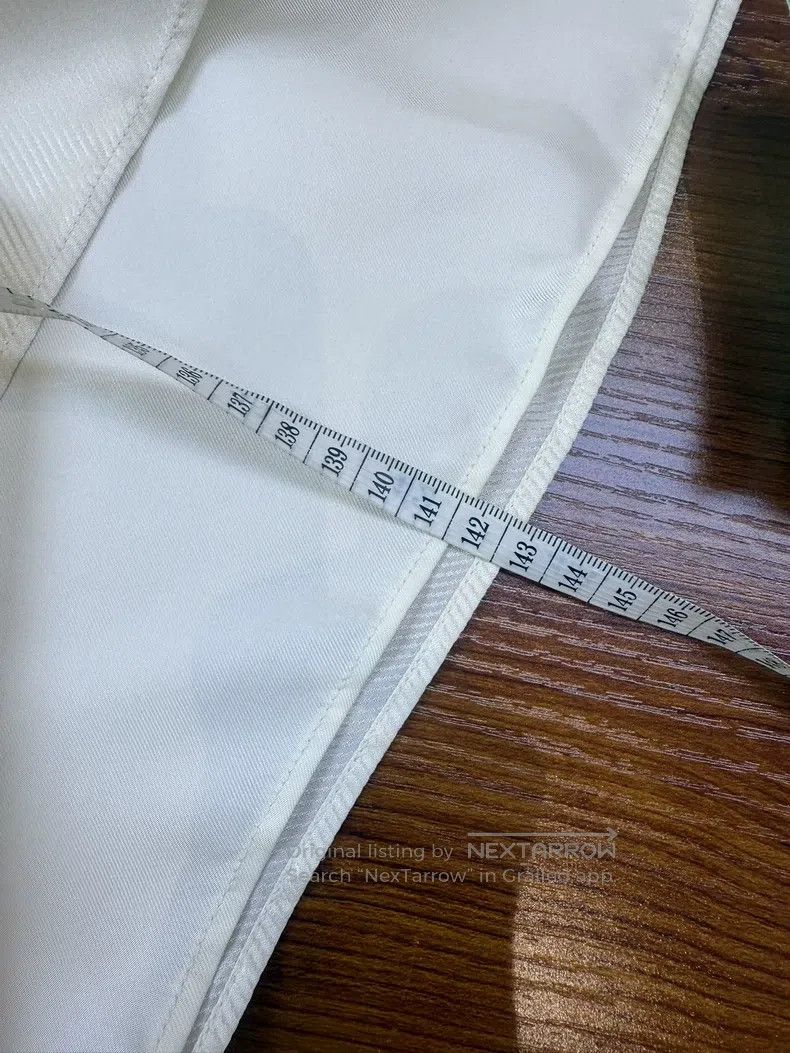 Hermes Hermes White V-Neck Maxi Dress, Loose Fit with Puff Sleeve Size XS / US 0-2 / IT 36-38 - 5 Thumbnail