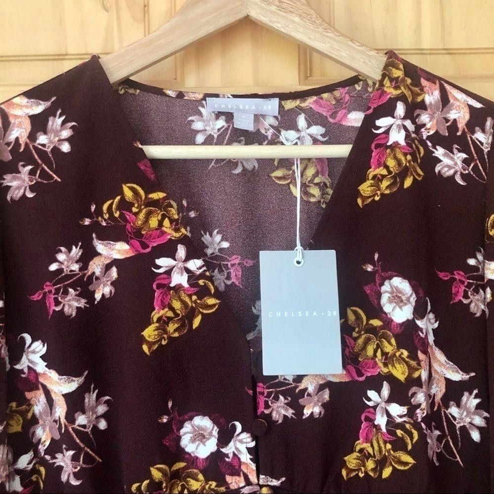 Chelsea Soccer Chelsea28 ruched floral long sleeve mini dress size M Size M / US 6-8 / IT 42-44 - 7 Thumbnail