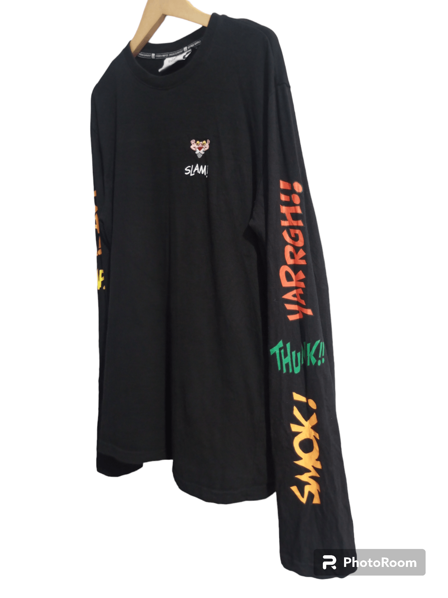 20471120 Pink Panther spell out long sleeve tee Size US L / EU 52-54 / 3 - 3 Thumbnail