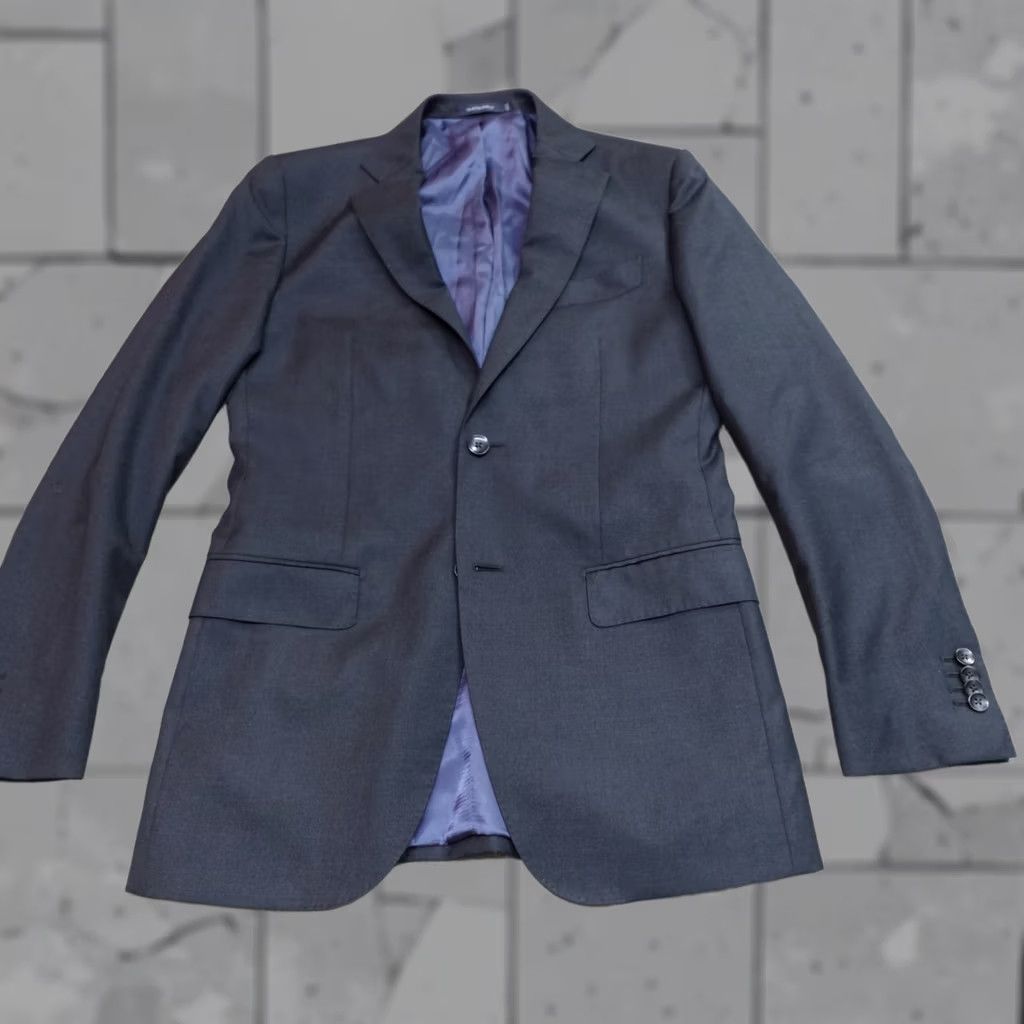 Suitsupply Suitsupply Mens Jacket 38R Gray Wool Double Vent 4 Button Sleeves Notch Lapel Dress Suit Jacket Coat Regular Size Type Mens Size 38R - 1 Thumbnail