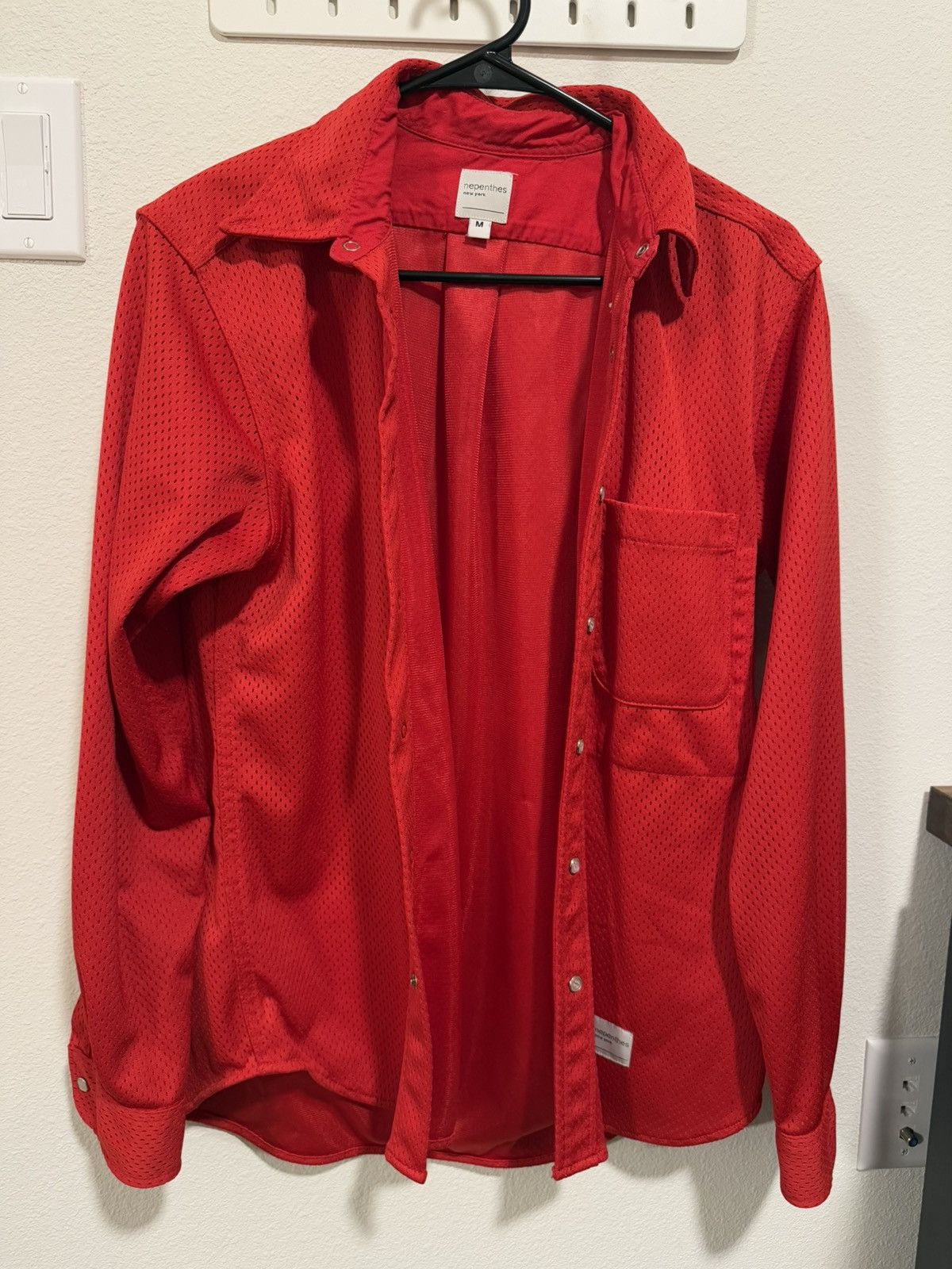 Nepenthes RARE Archive Perforated Button Up Shirt Size US M / EU 48-50 / 2 - 3 Thumbnail