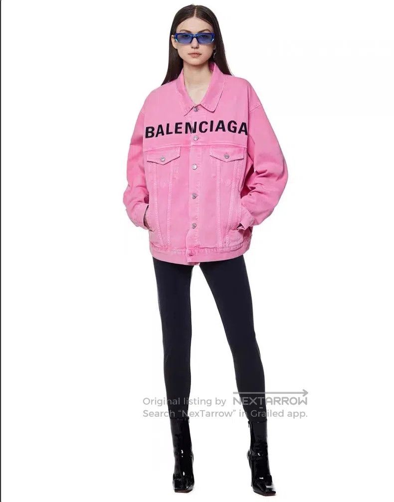 Balenciaga Balenciaga Valentine's Day Series Letter Print Denim Jacke Size XS / US 0-2 / IT 36-38 - 6 Thumbnail