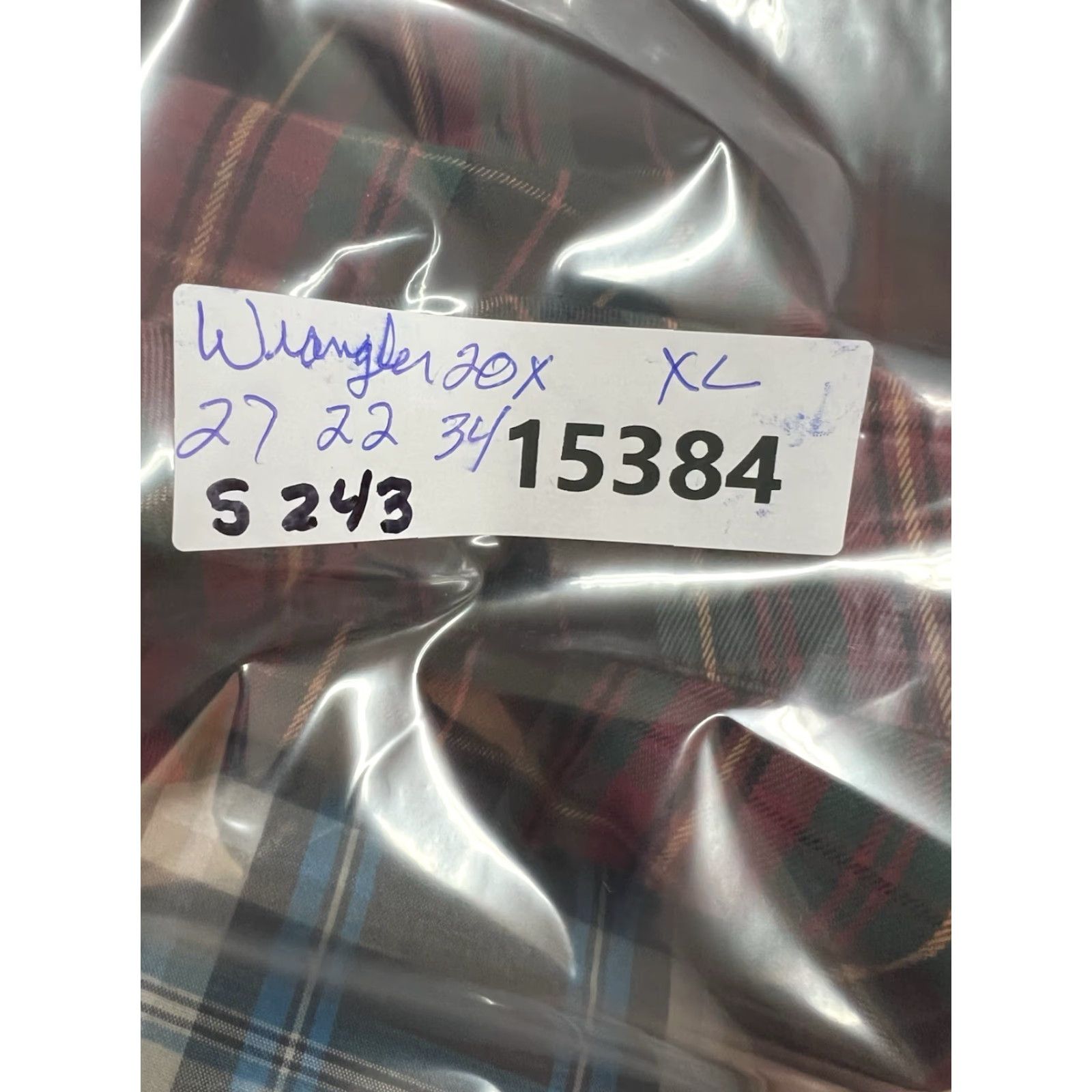 Wrangler Wrangler 20X Plaid Button-Up Shirt Mens 2XL Red Long Sleeve Western Size US XXL / EU 58 / 5 - 8 Thumbnail
