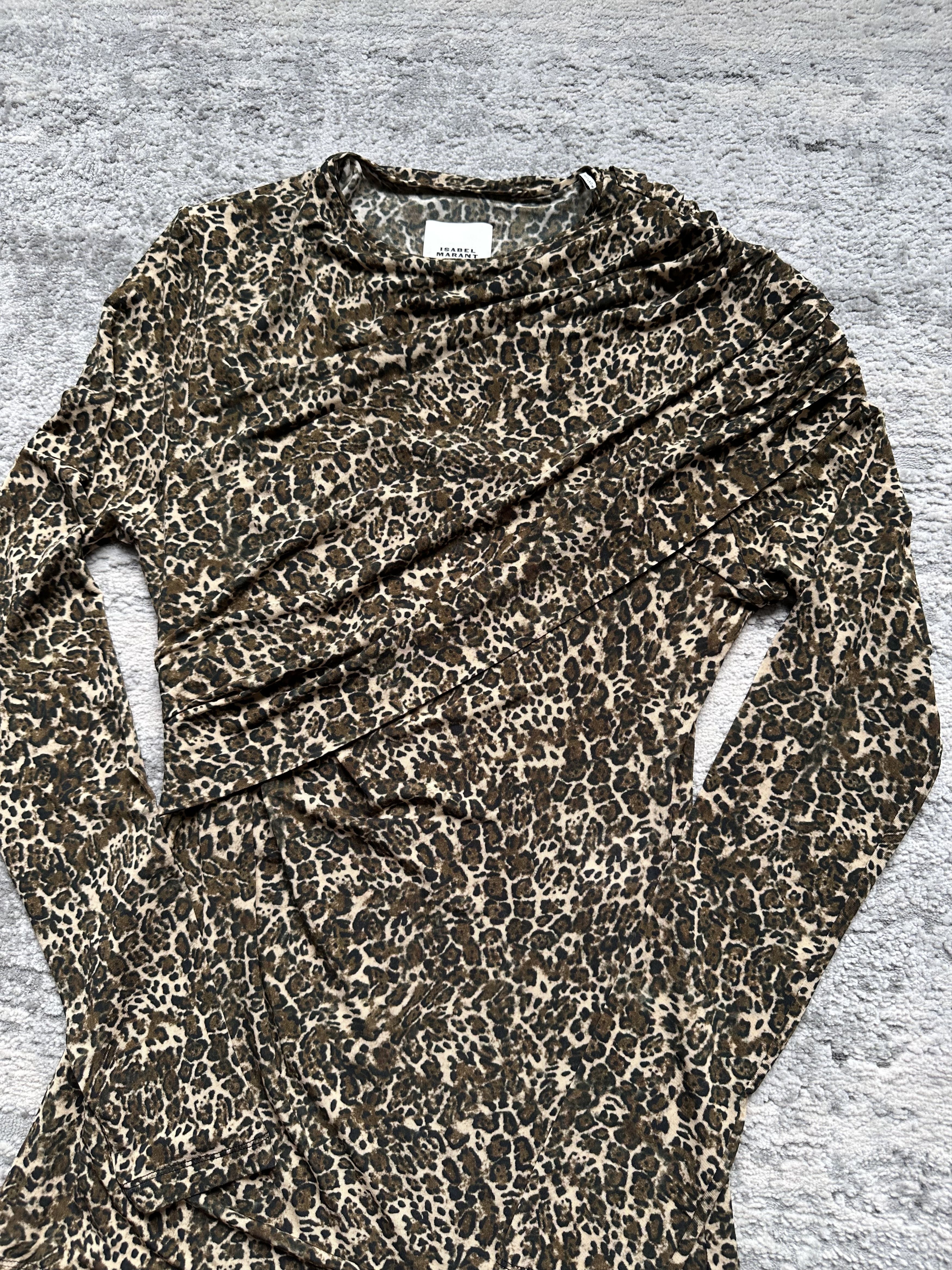 Isabel Marant Isabel Marant Leopard Blouse Size S / US 4 / IT 40 - 3 Thumbnail