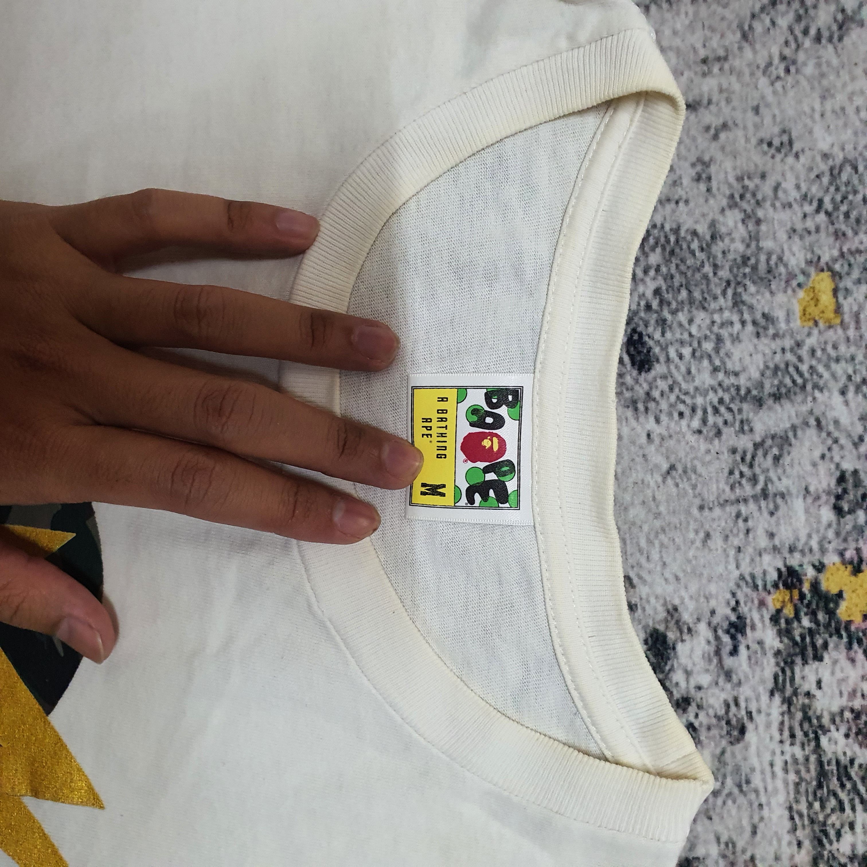 Bape BAPE 1st Camo Ape Face Sta Tee in white and yellow Size US M / EU 48-50 / 2 - 4 Thumbnail