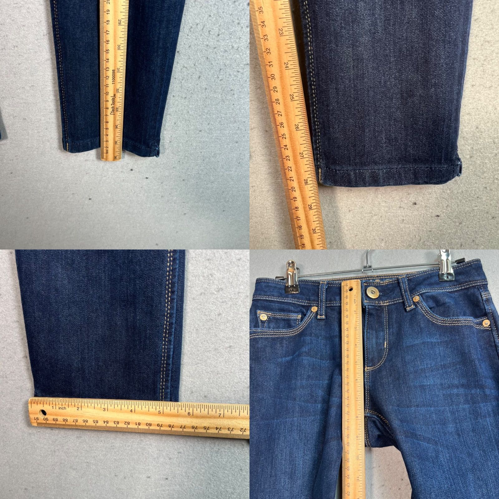 DL1961 DL1961 Angel Low Rise Ankle Jeans Size 25 Dark Wash Womens Denim Cotton Blend Size 42" / US 20 - 8 Thumbnail