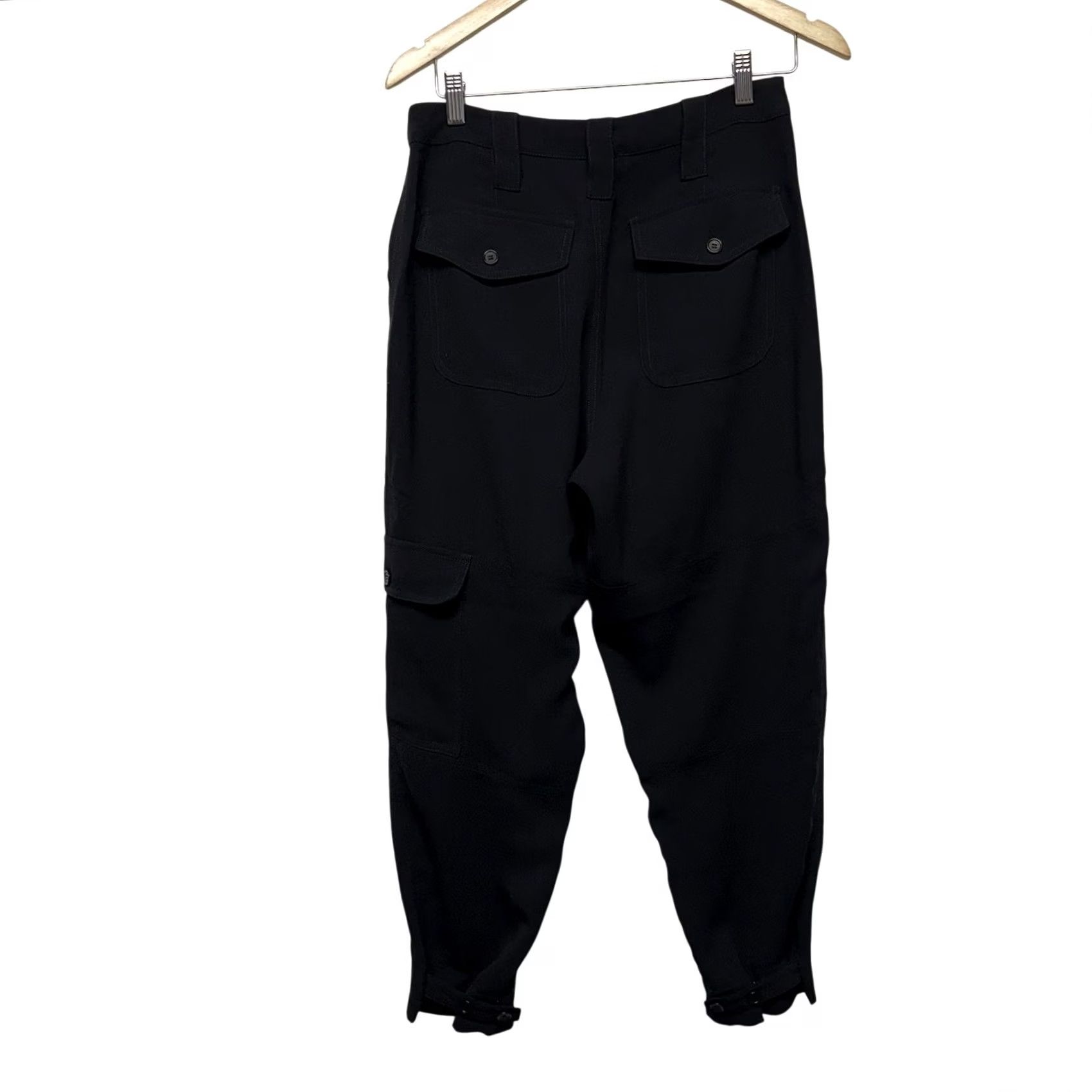 Trina Turk Trina Turk Jogger Pants High Rise Black Button Cuff Pants Size 4 Size 27" / US 4 / IT 40 - 2 Thumbnail