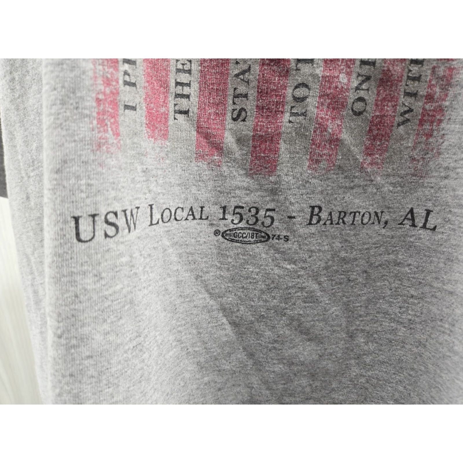 Vintage VINTAGE United Steelworkers USW Local 1535 Barton AL T shirt 3XL Union Made Size US XXL / EU 58 / 5 - 4 Thumbnail
