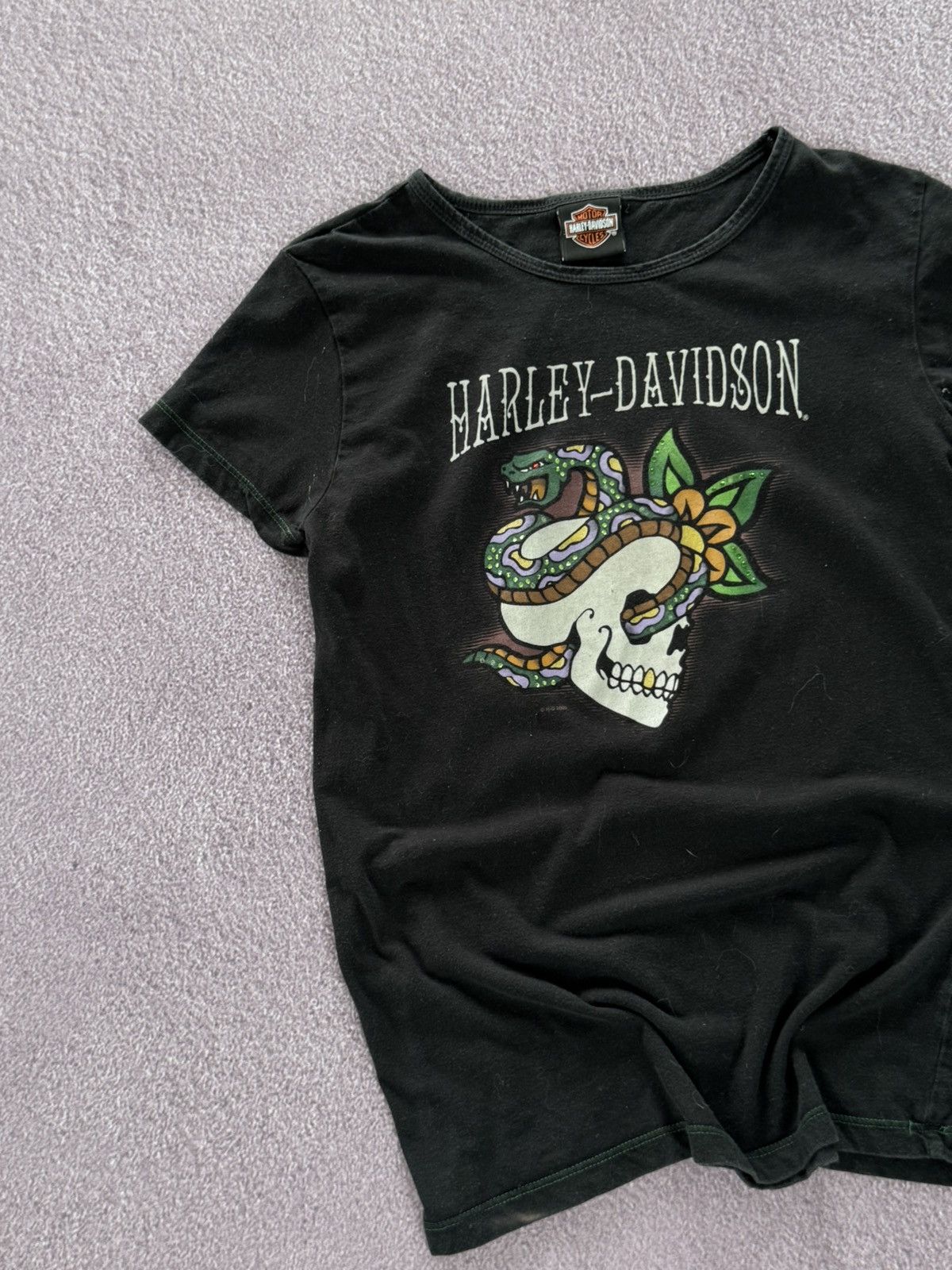 Harley Davidson Vintage Y2K Harley Davidson Graphic T Shirt Women's Size M / US 6-8 / IT 42-44 - 4 Thumbnail