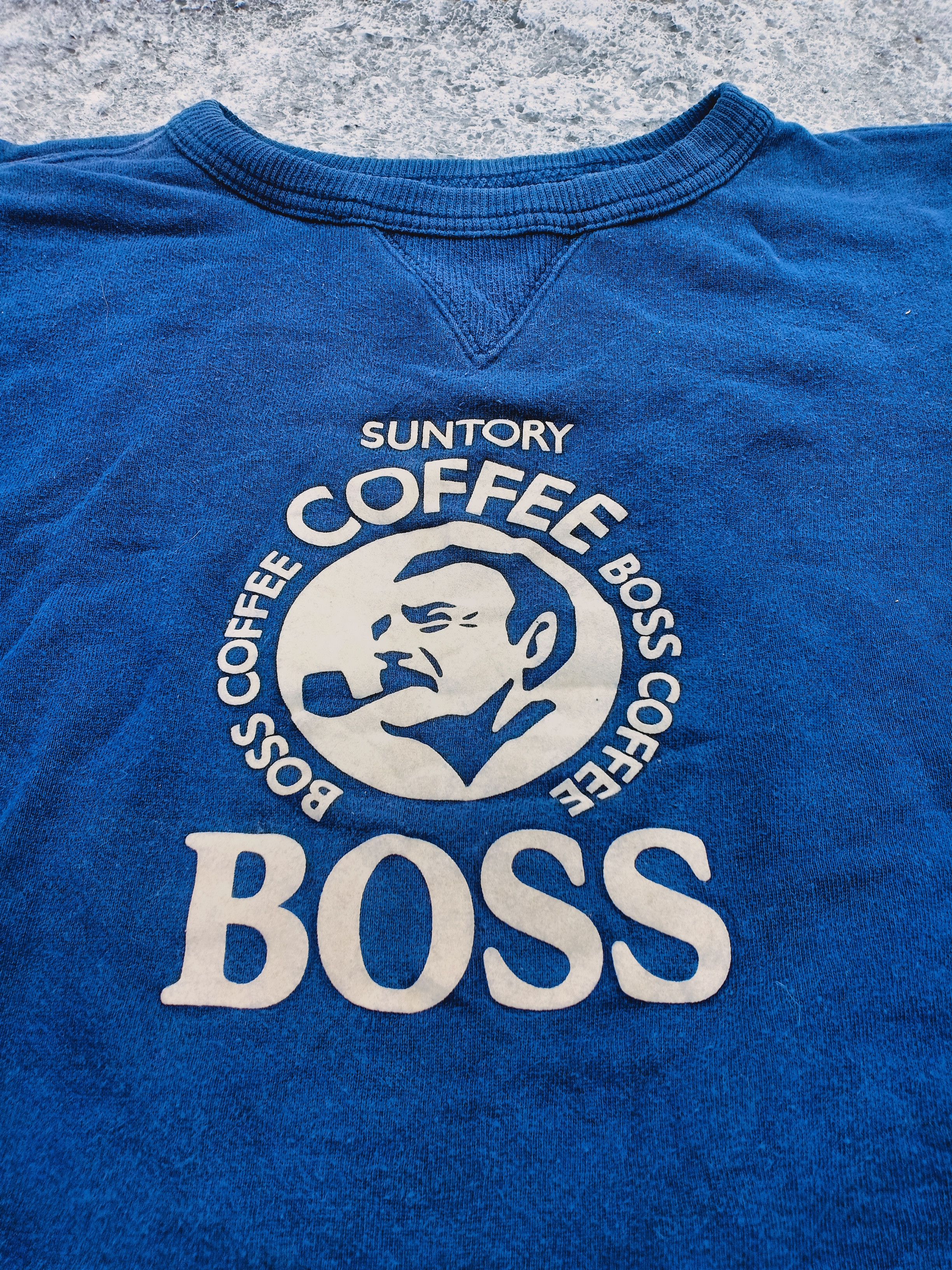 Vintage SUNTORY Coffee BOSS sweatshirt Size US M / EU 48-50 / 2 - 2 Thumbnail