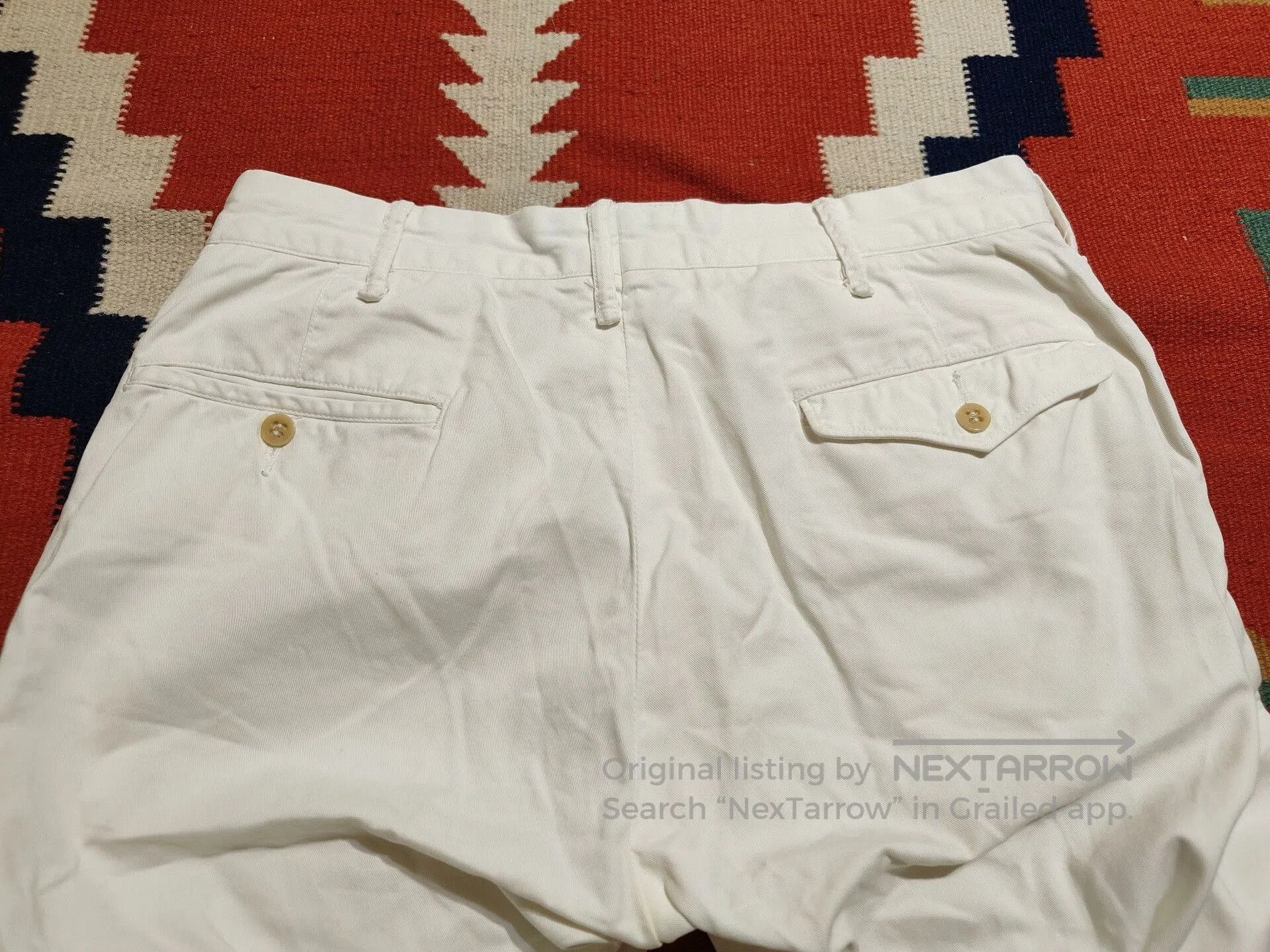 RRL Ralph Lauren RRL White Chino Casual Pants. Size US 30 / EU 46 - 7 Thumbnail