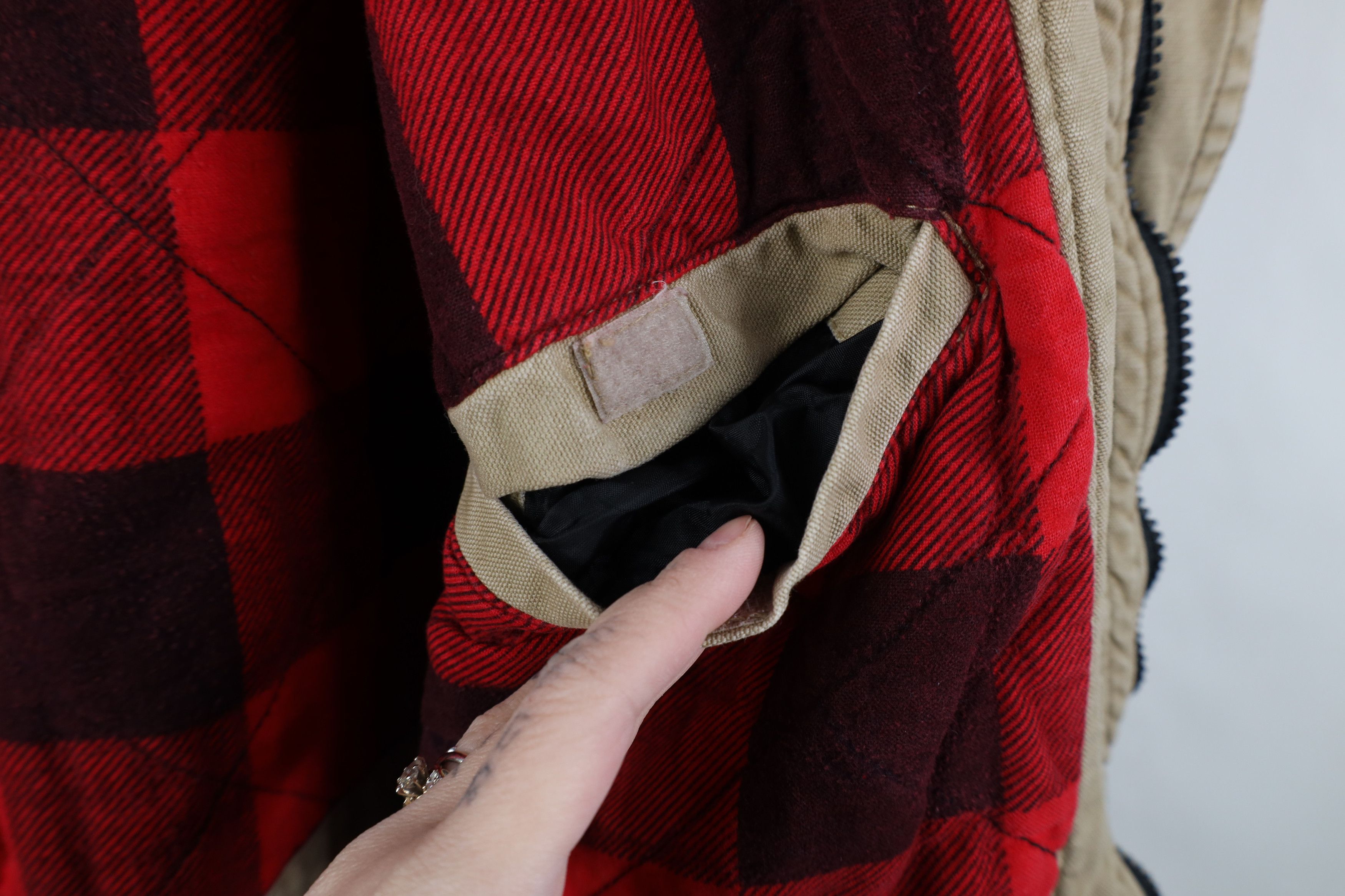 Vintage Vintage 90s Streetwear Flannel Lined Canvas Parka Jacket Size US L / EU 52-54 / 3 - 13 Thumbnail