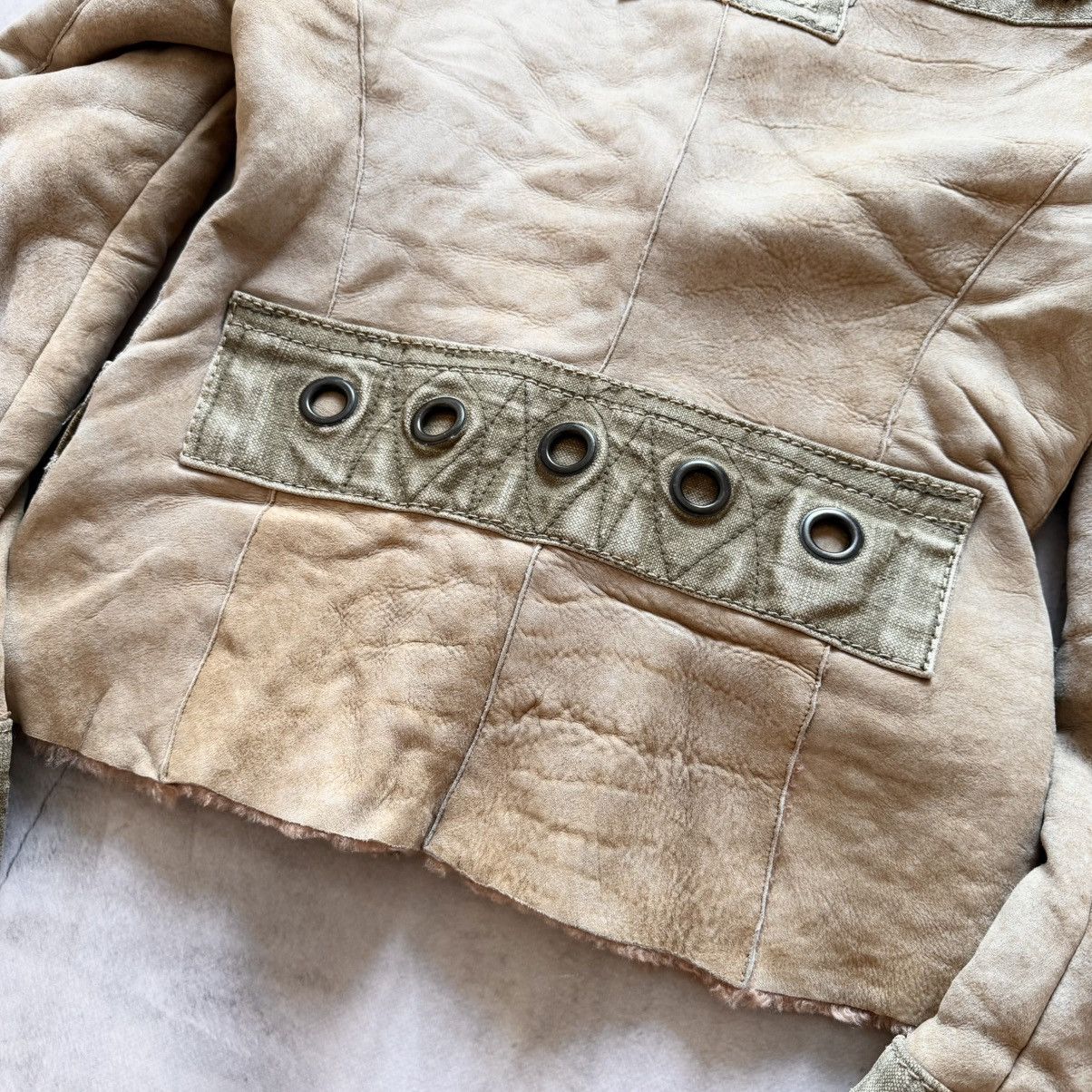Hysteric Glamour Flora Smith Cargo Military Avantgarde Shearling Jacket Y2K Size L / US 10 / IT 46 - 10 Thumbnail