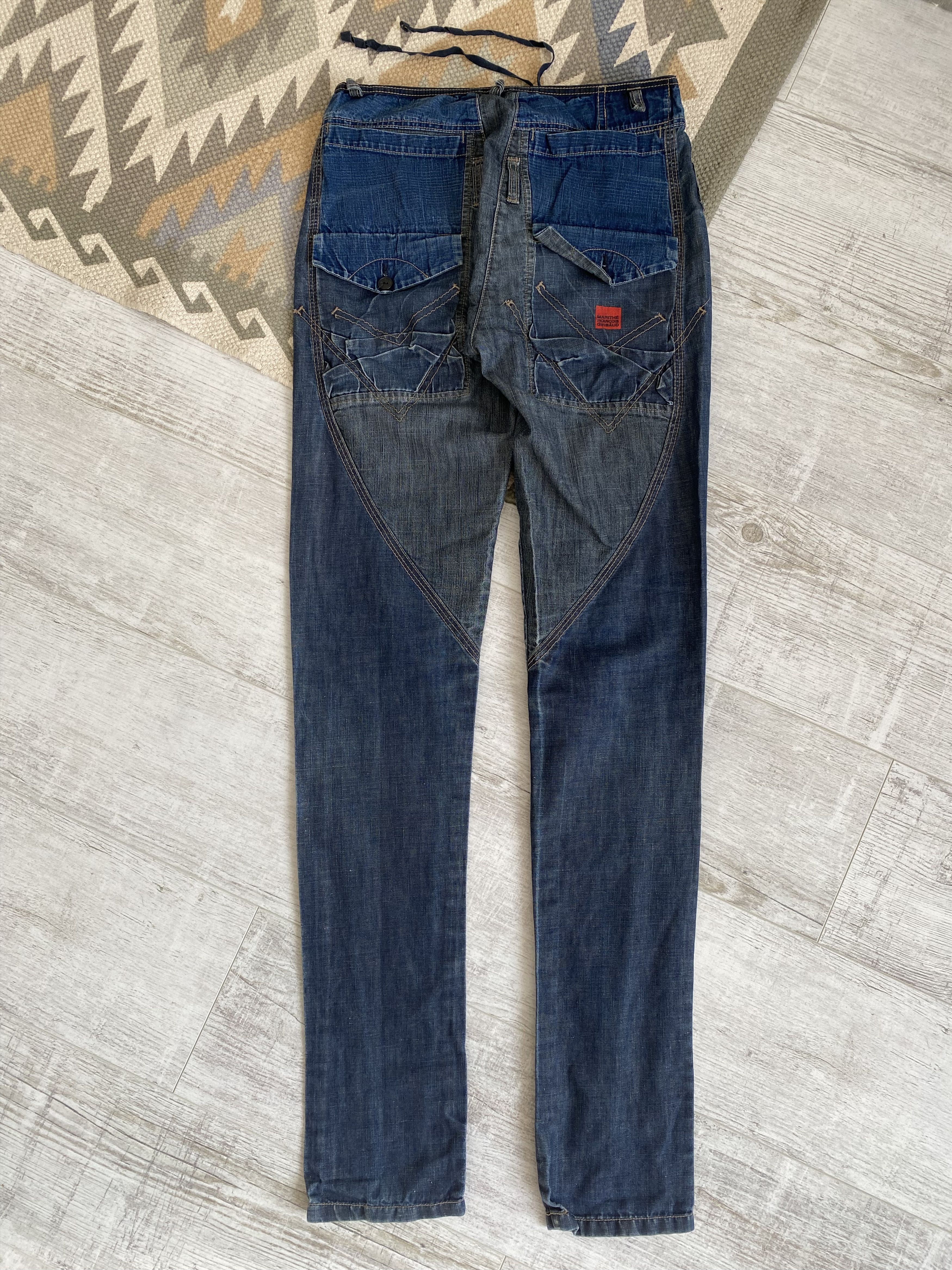 Marithe + Francois Girbaud Marithe Francois Girbaud Avant Garde Denim Slim Jeans Size 28" / US 6 / IT 42 - 8 Thumbnail