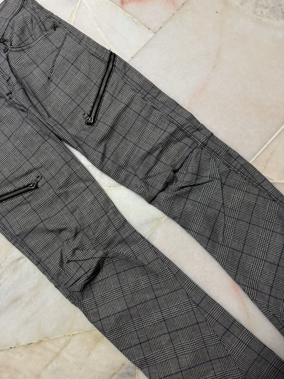 Lee RARE VINTAGE LEE COWBOY TARTAN ZIPPER CARGO BUCKLE BACK Size US 29 - 6 Thumbnail