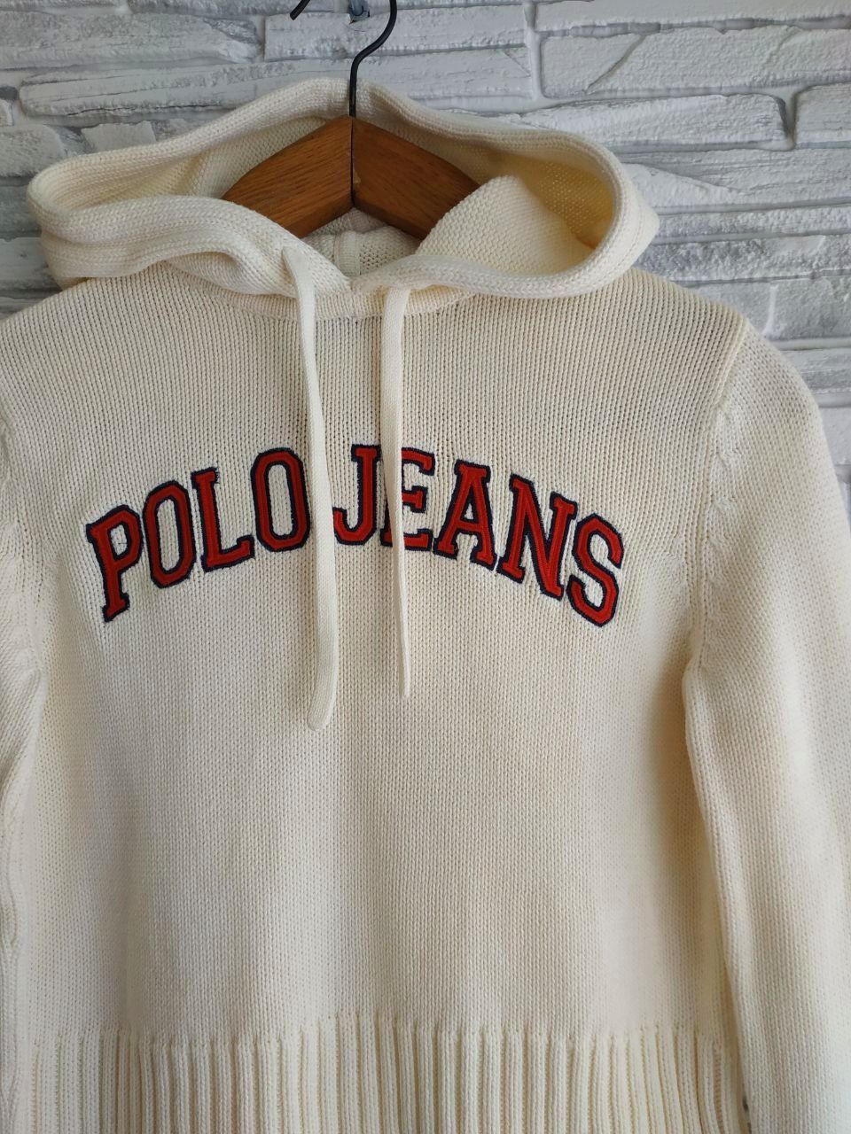 Polo Ralph Lauren × Vintage Vintage Polo Ralph Lauren Knit Hoodie Size S / US 4 / IT 40 - 2 Thumbnail