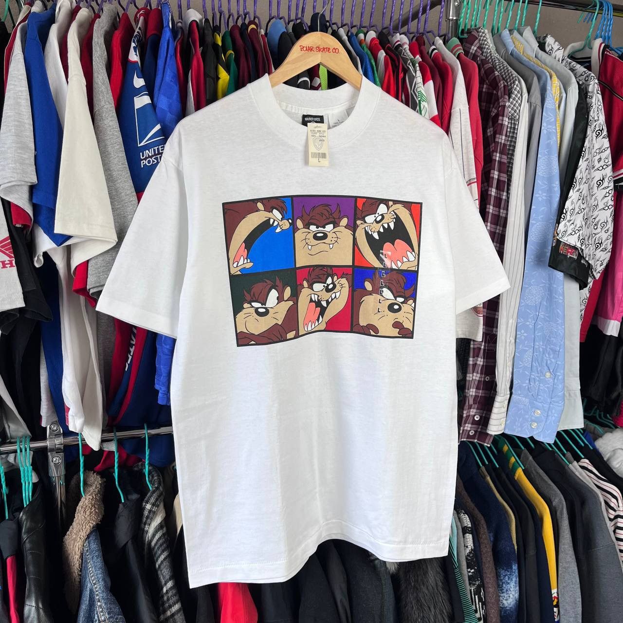 Vintage × Warner Bros NWT Warner Bros Looney Tunes Taz Tasmanian Devil T Shirt USA Size US L / EU 52-54 / 3 - 3 Thumbnail