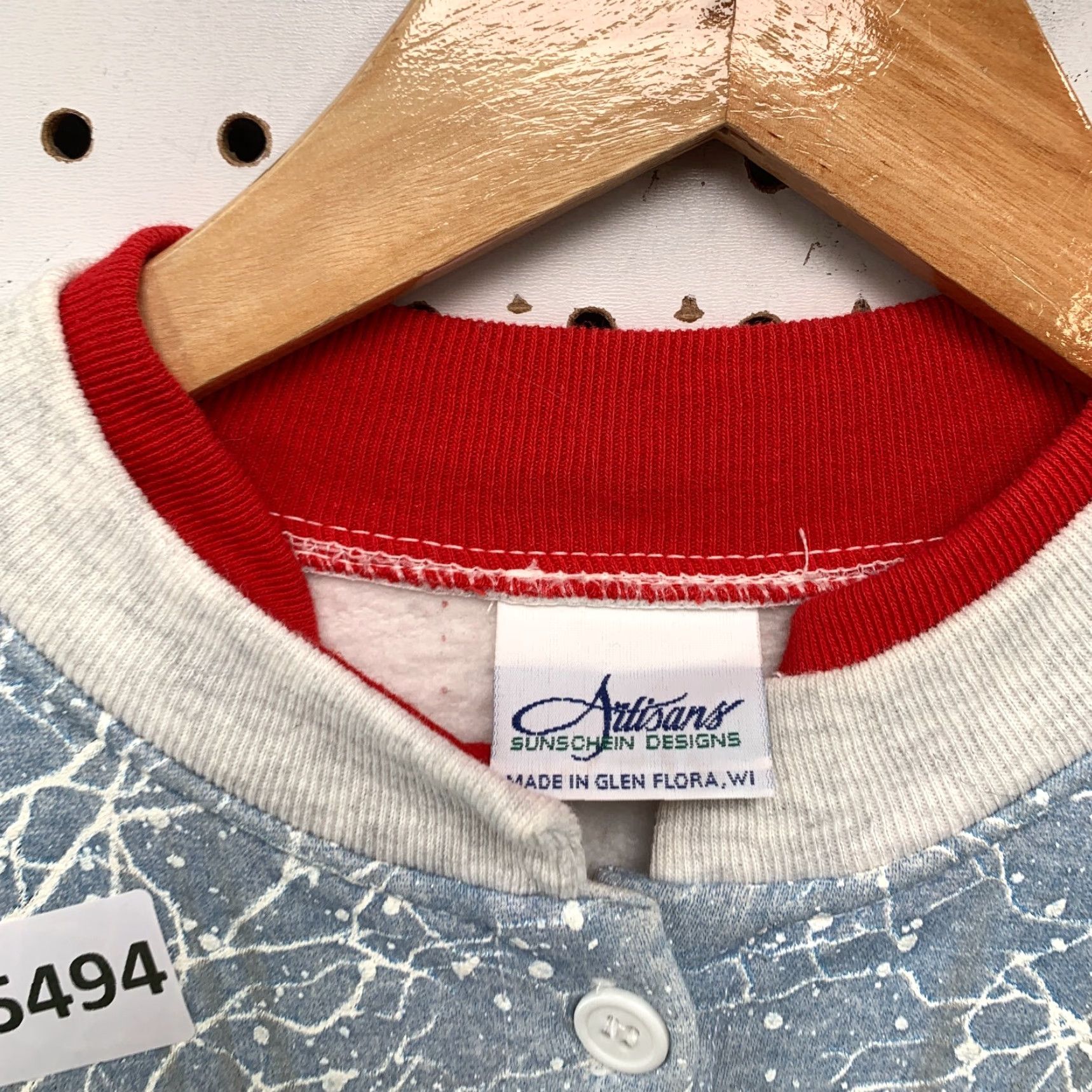 Vintage VINTAGE Artisans Cardigan Sweatshirt Womens Large Cardinal Winter Snow AOP Bird 22.5x26 Size L / US 10 / IT 46 - 6 Thumbnail