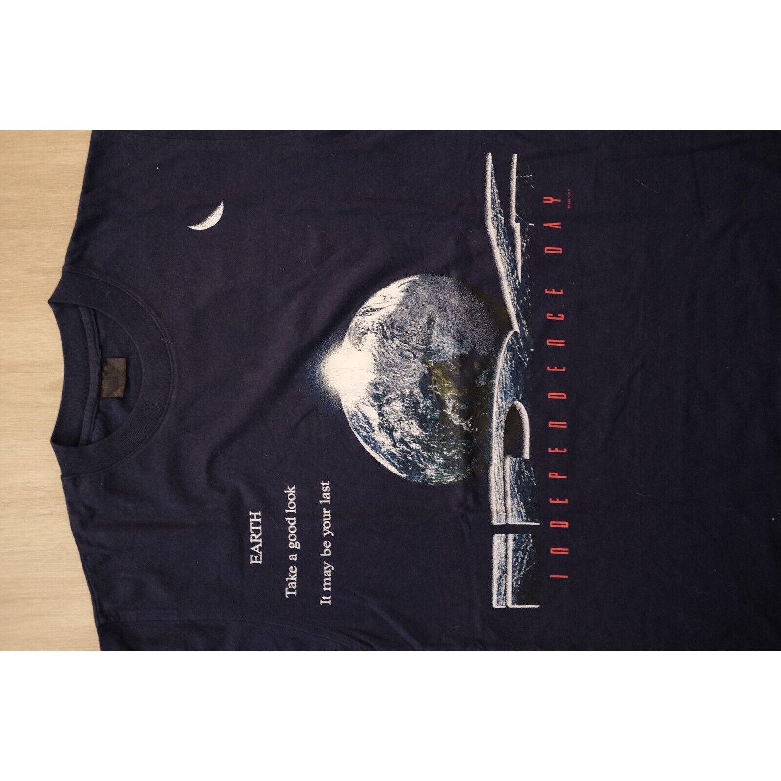 Other Vintage 1996 Independence Day ID4 Earth Movie Promo RARE XL Size US L / EU 52-54 / 3 - 3 Thumbnail