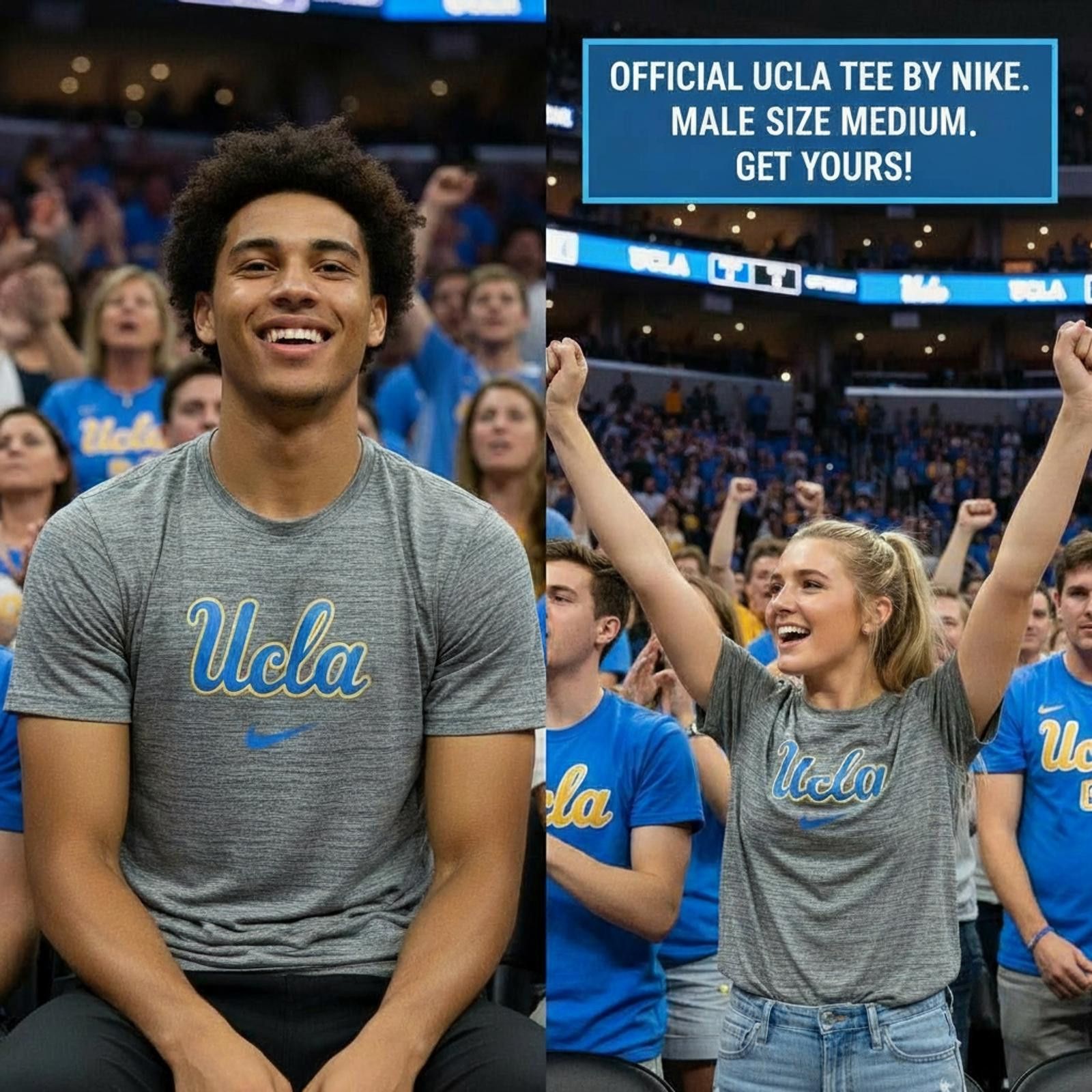 Nike Official UCLA Nike Men's Medium T-Shirt Size US M / EU 48-50 / 2 - 1 Thumbnail