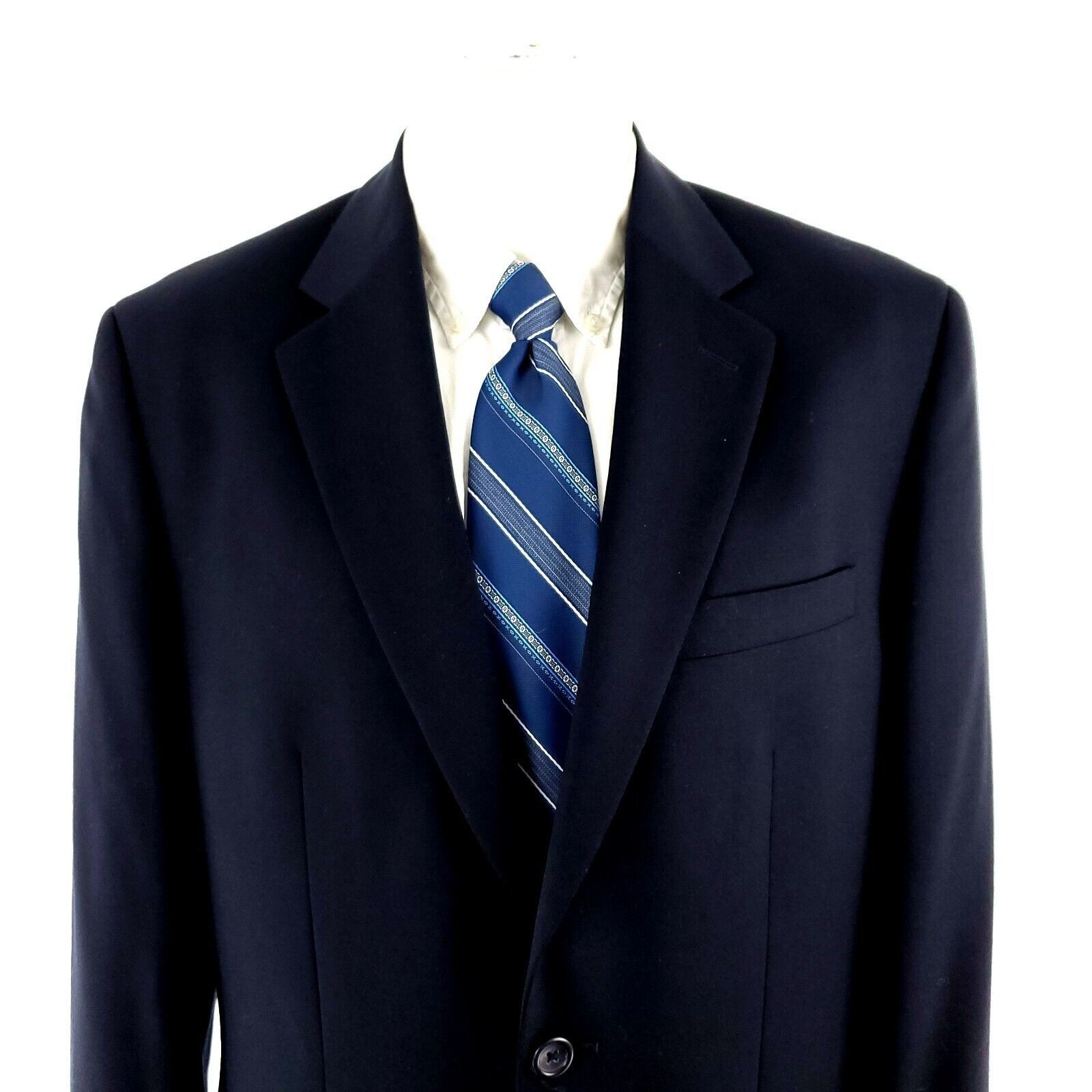 Joseph & Feiss Joseph Feiss Trio Wool 2 Button Blazer 40L Blue Size 40L - 1 Thumbnail