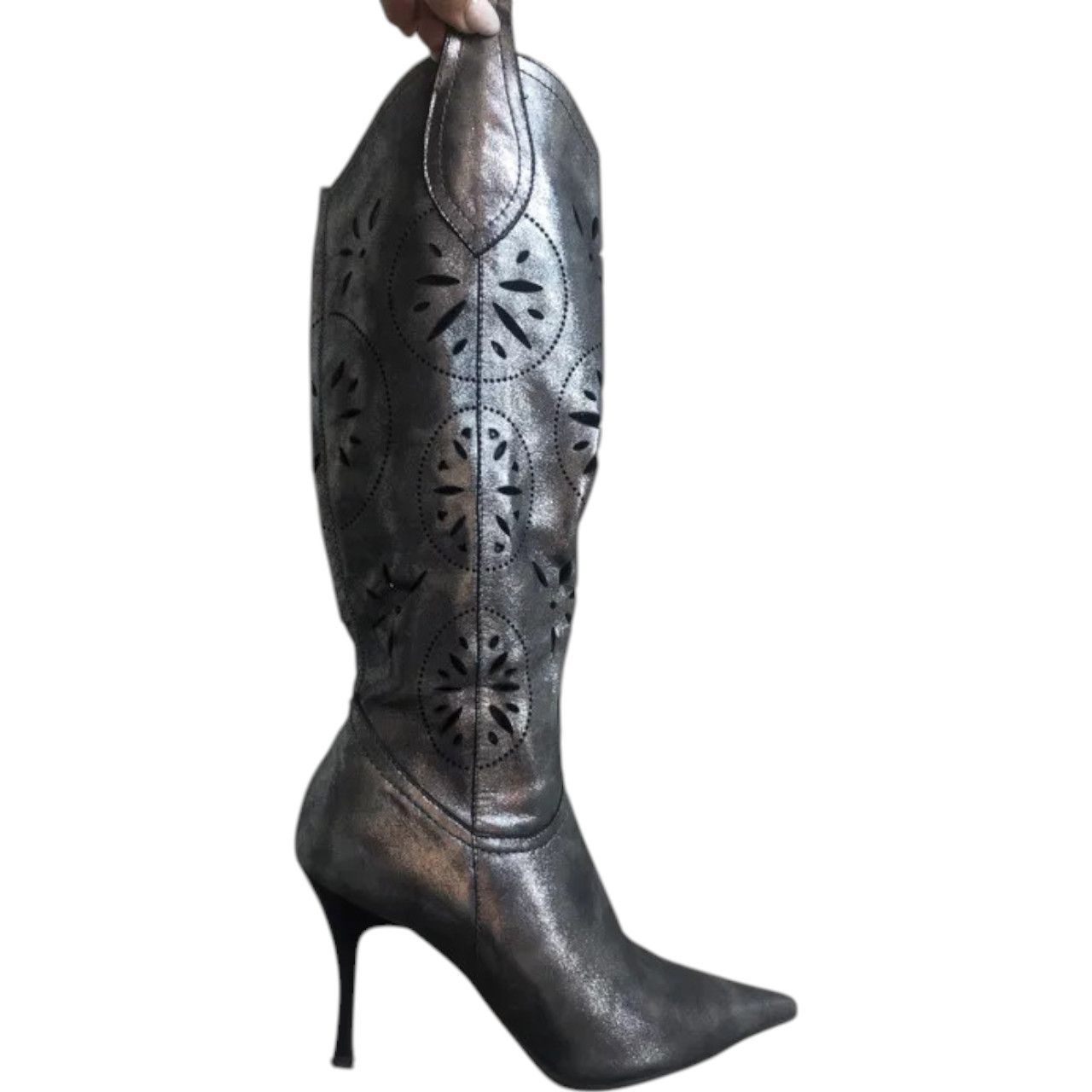 Other Silver pointed toe boots US sz 6 Size US 6 / IT 36 - 2 Thumbnail