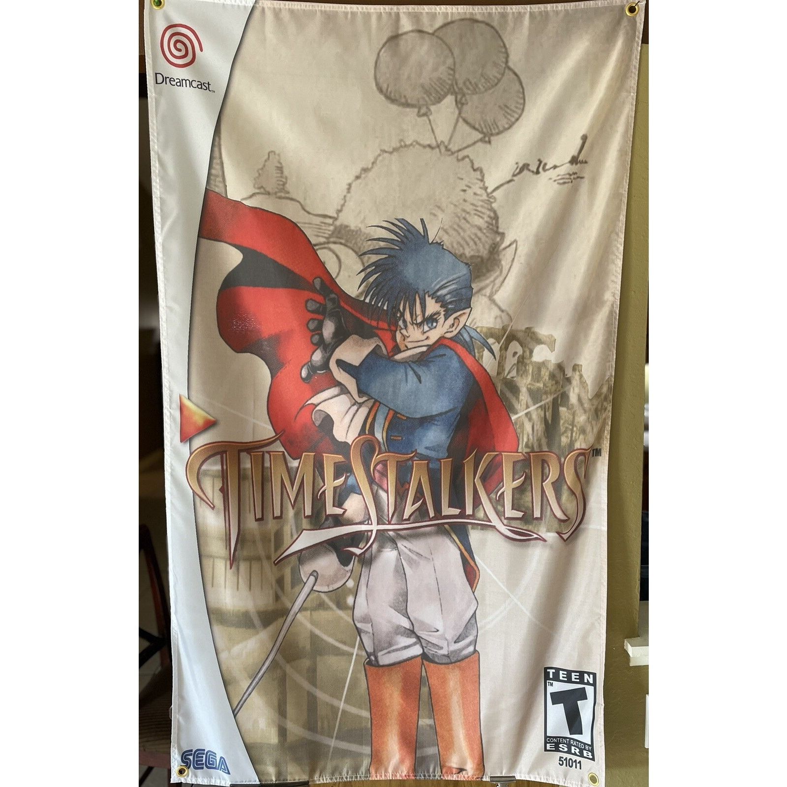 Other Time Stalkers 5ft Flag Sega Dreamcast 2000 Banner Poster Size ONE SIZE - 1 Thumbnail