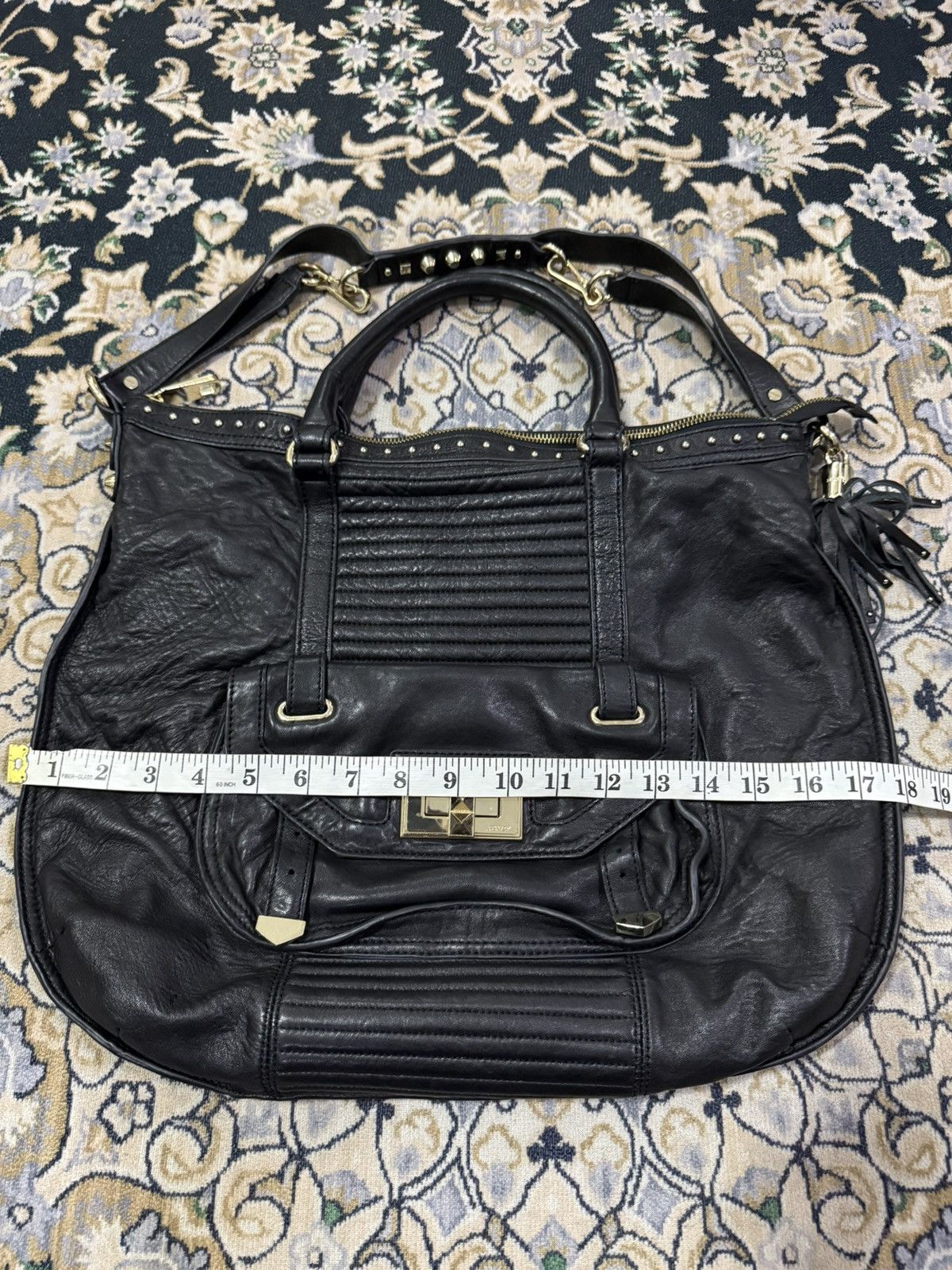 Juicy Couture 2000s Juicy Couture Rockstar Collection Studded Leather bag Size ONE SIZE - 14 Thumbnail