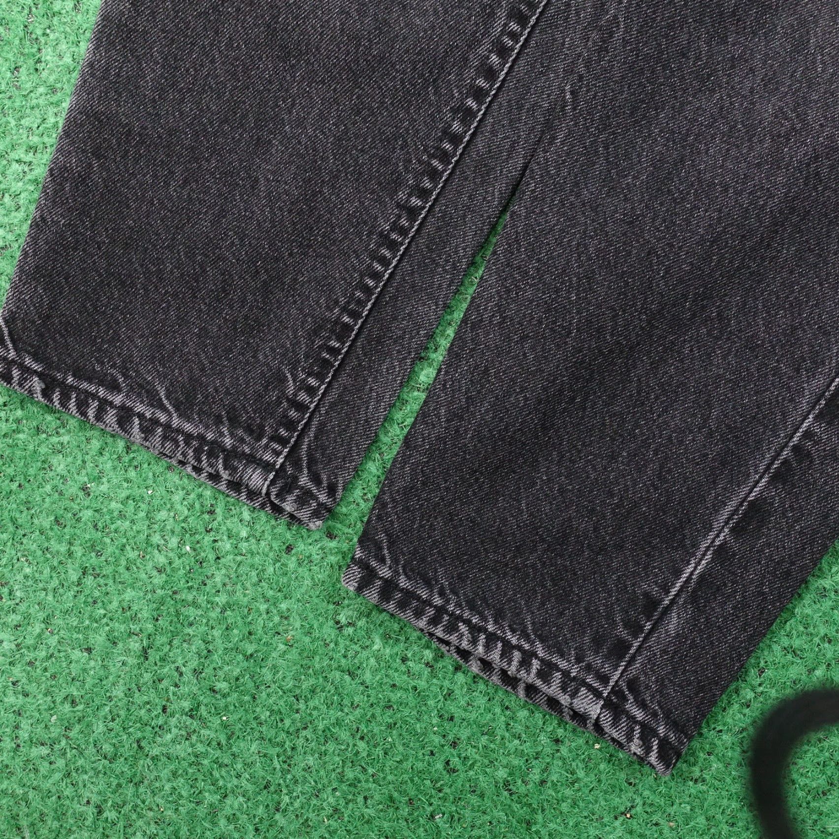 Lee VINTAGE LEE BLACK TAPERED JEANS WOMENS 16 REGULAR 30X31 USA MADE Size 38" / US 16 / IT 52 - 5 Thumbnail