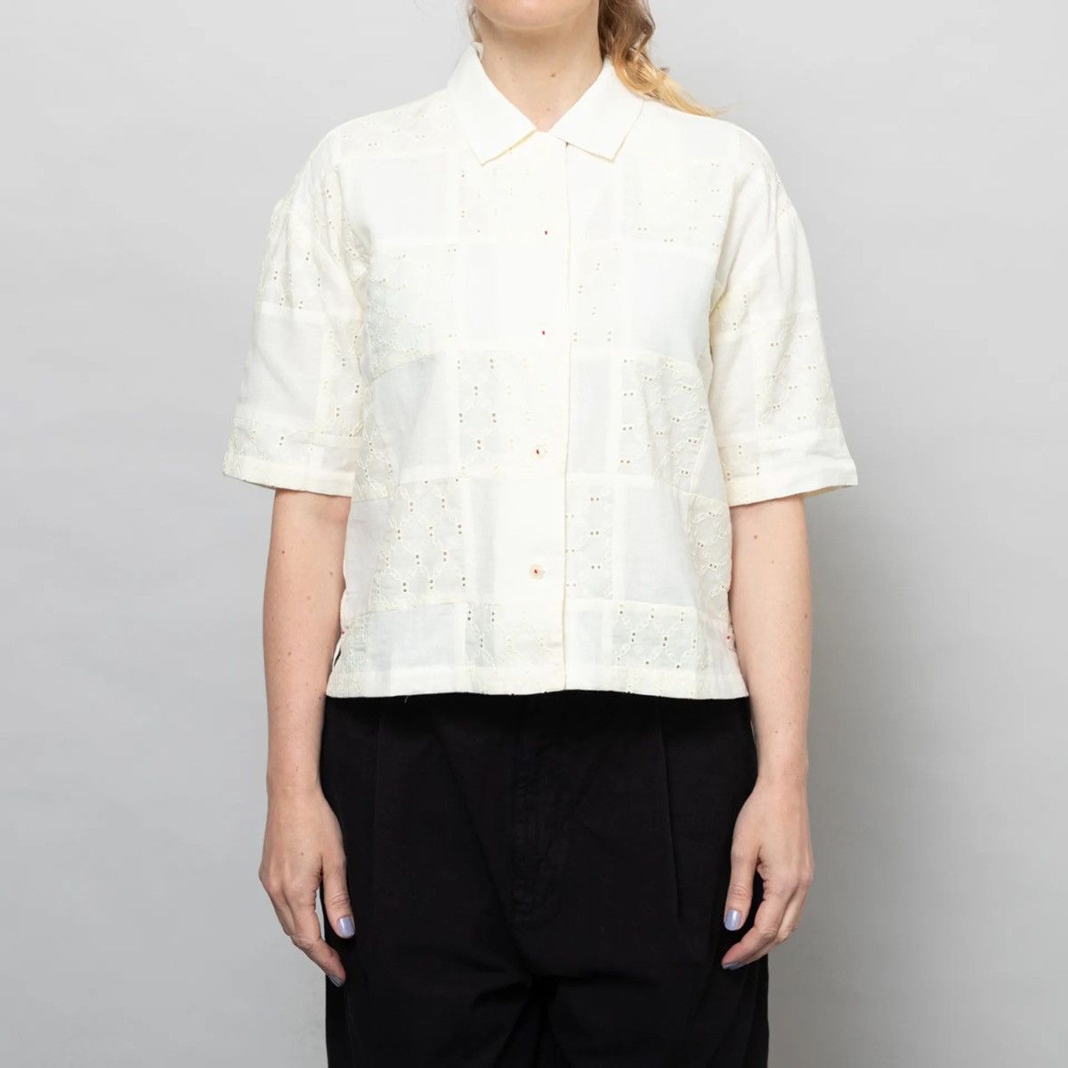 Other Sideline Womens Stella Shirt Buttermilk Patchwork Size S / US 4 / IT 40 - 11 Thumbnail