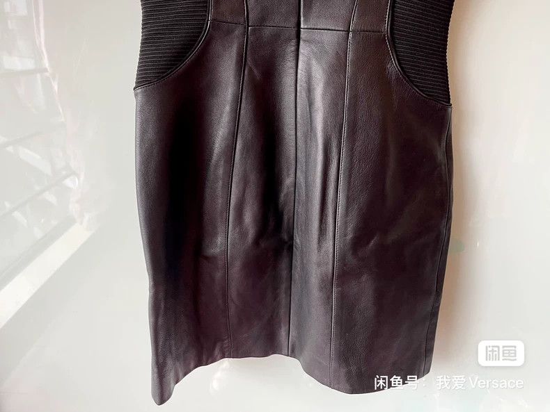 Versace Versace Genuine leather dress Size M / US 6-8 / IT 42-44 - 6 Thumbnail