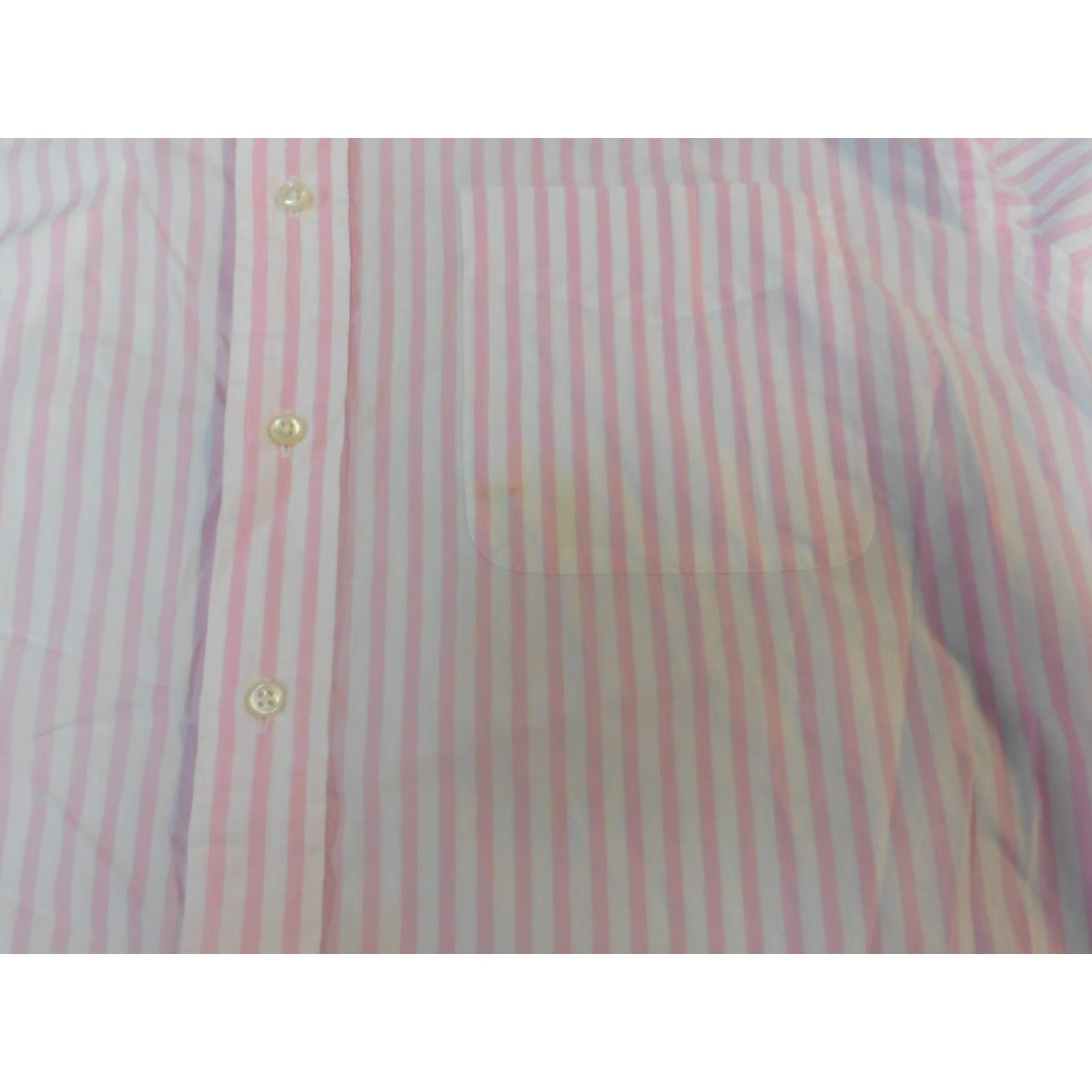 Ralph Lauren Ralph Lauren Shirt Mens 17 Pink Striped Yarmouth Button Down Long Sleeve Collared Knit Cotton Button-Up Size US XL / EU 56 / 4 - 4 Thumbnail