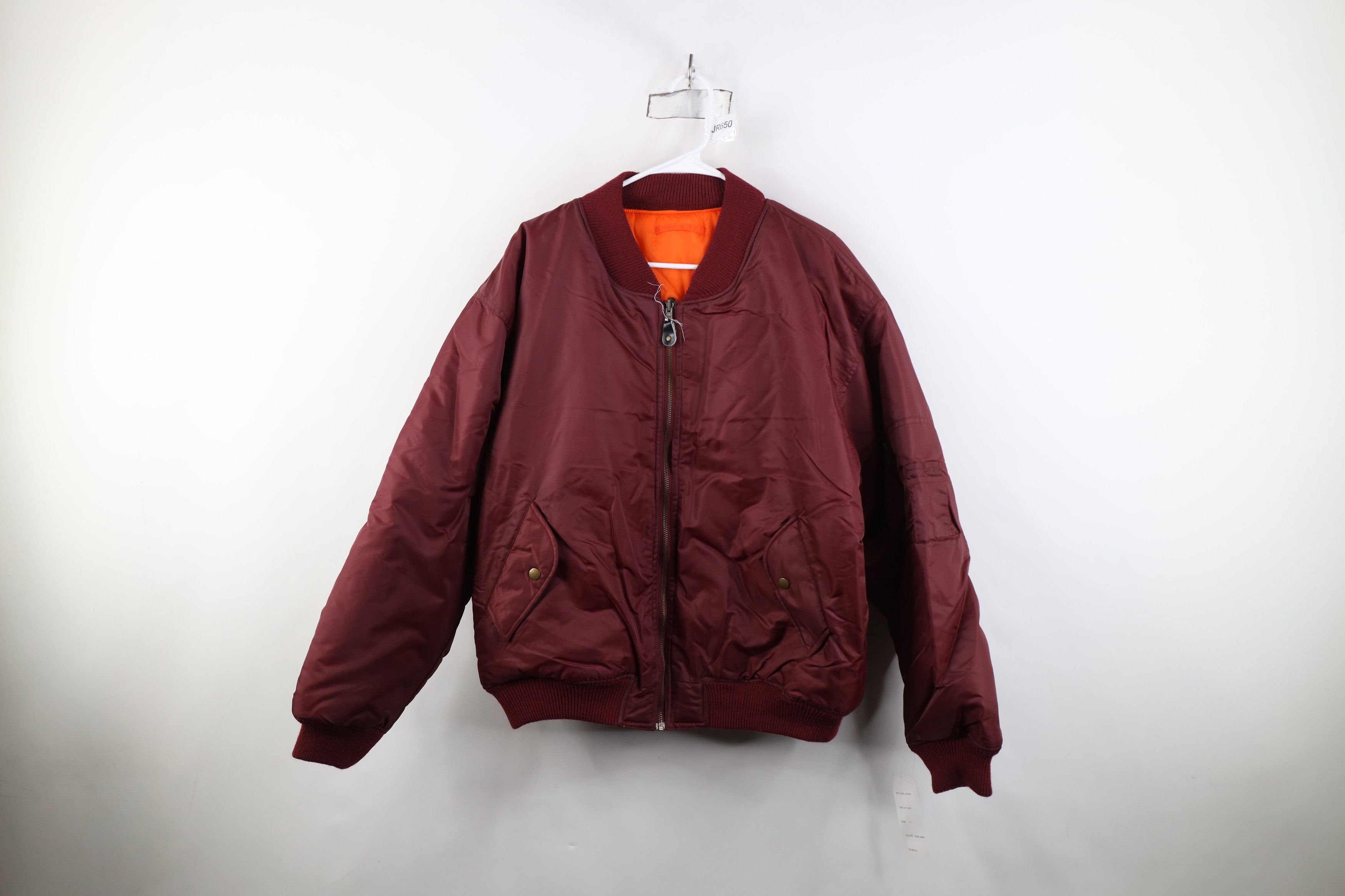 Vintage Deadstock Vintage 90s Streetwear Reversible Bomber Jacket Size US L / EU 52-54 / 3 - 1 Thumbnail