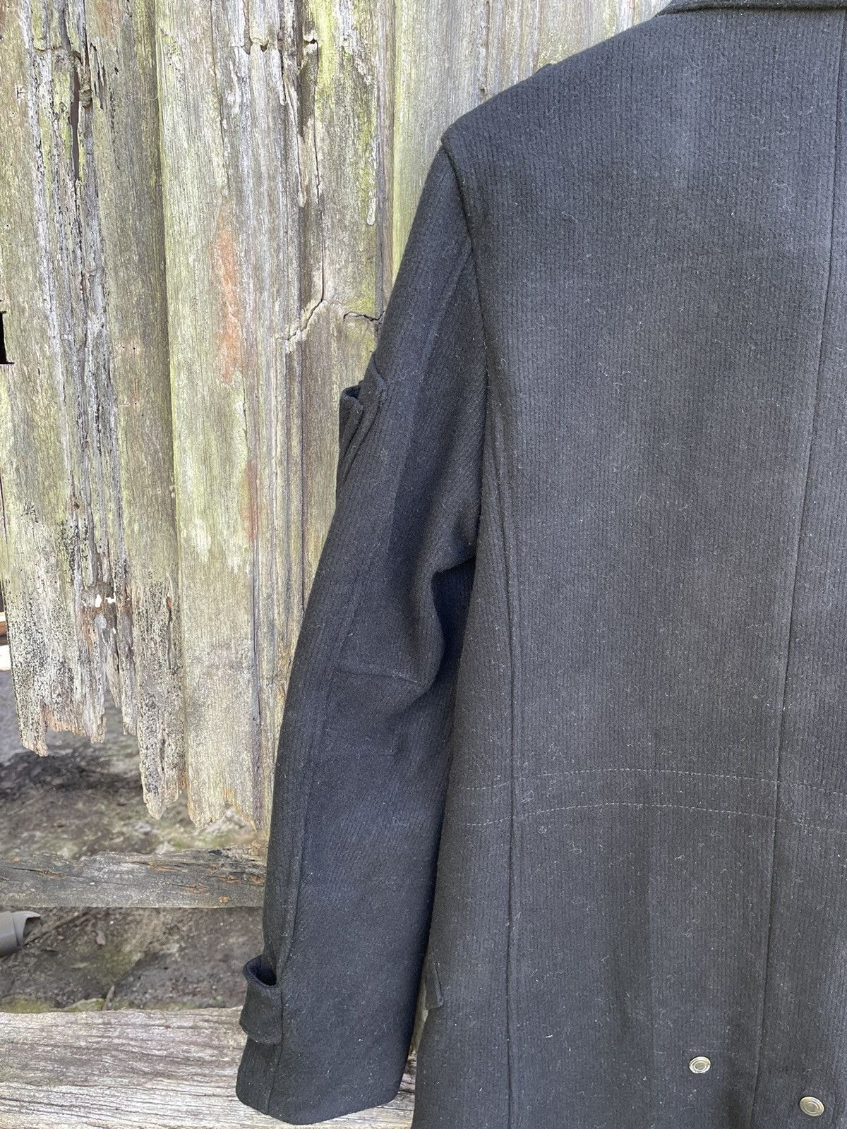 Tornado Mart Tornado Mart Black Military-Inspired Wool Coat Size US S / EU 44-46 / 1 - 16 Thumbnail