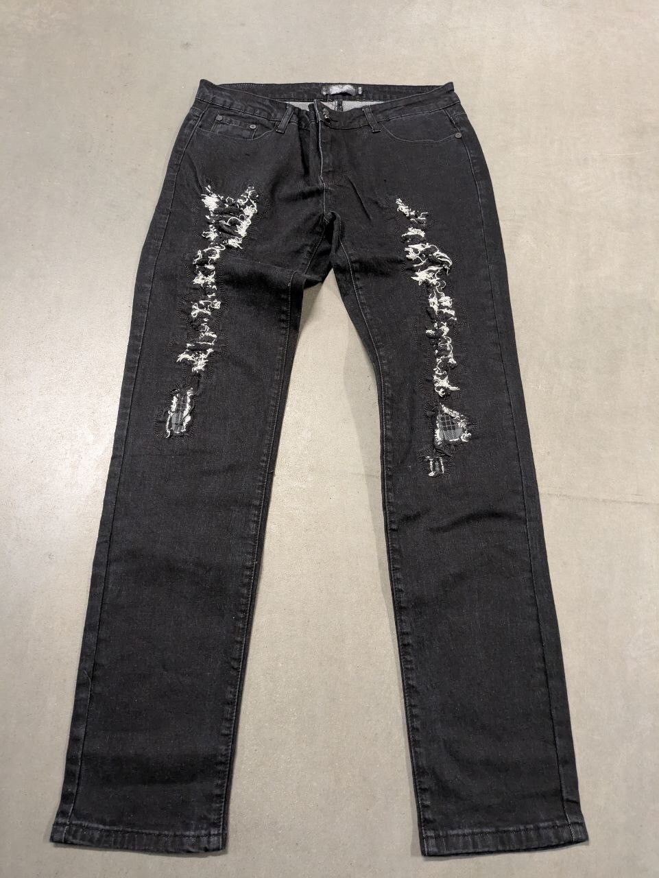 Vintage Rock Rebel distressed denim pants Size US 32 / EU 48 - 1 Thumbnail