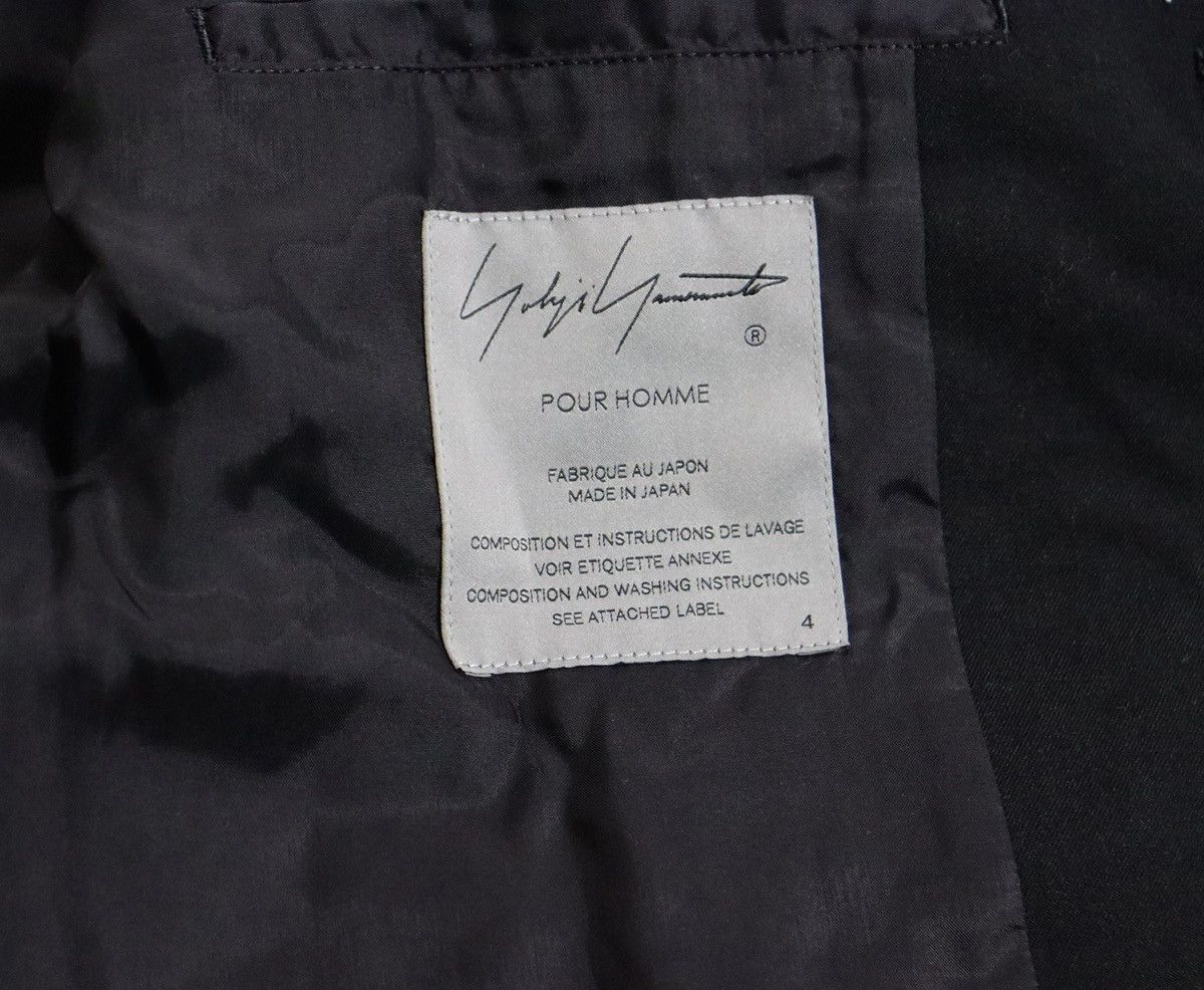 Yohji Yamamoto Yohji Yamamoto 09ss “Peace of shit” Leather Blazer Jacket Size 50S - 12 Thumbnail