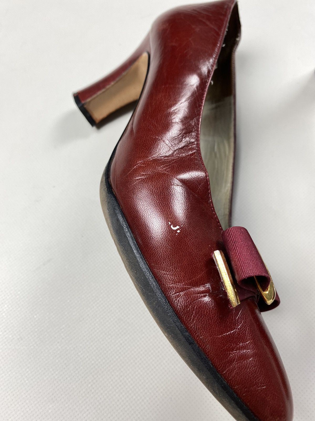 Balenciaga × Vintage Balenciaga vintage ladies leather heels size 38 Size US 8 / IT 38 - 16 Thumbnail