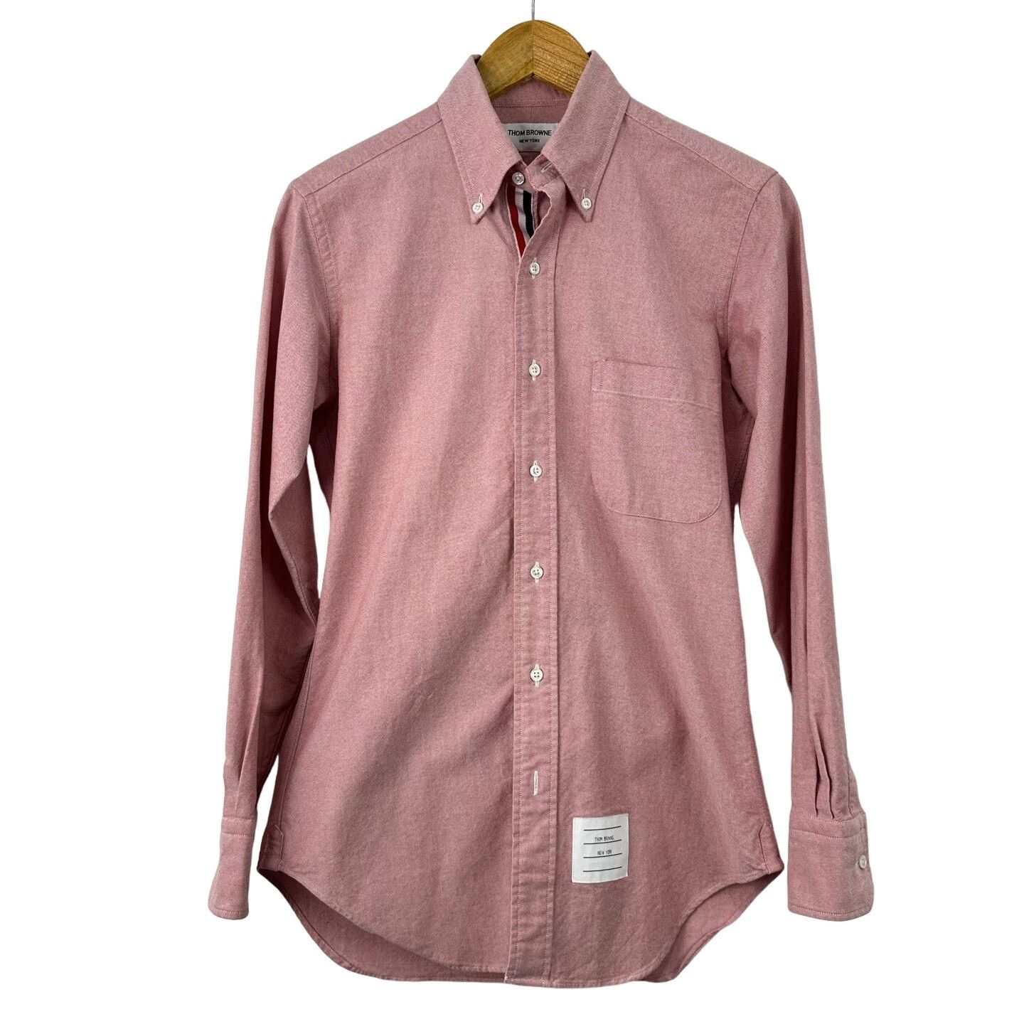 Thom Browne Thom Browne Pink Oxford Shirt Size 0 Size US XS / EU 42 / 0 - 1 Thumbnail