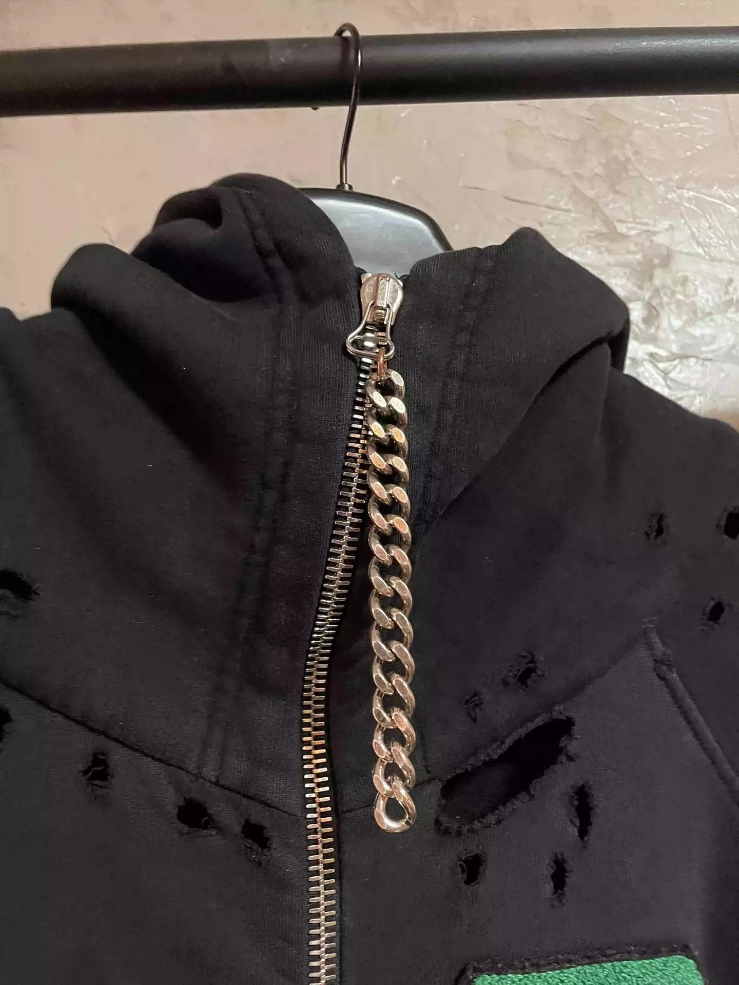 Raf Simons raf simons flocked zipper buster hoodie-2505 Size US L / EU 52-54 / 3 - 3 Thumbnail