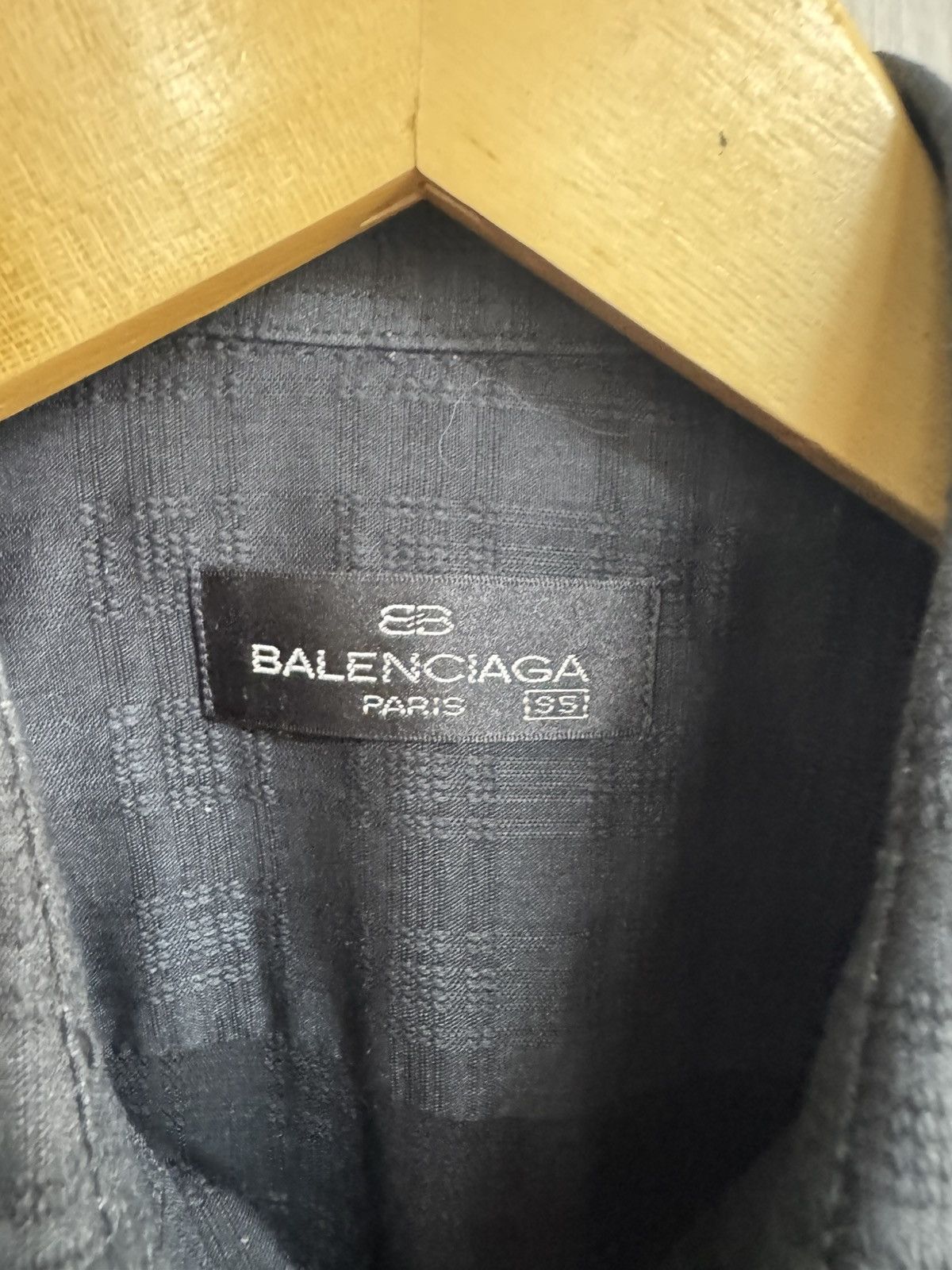 Balenciaga VINTAGE BALENCIAGA GARMENT BLACK SHIRT Size US M / EU 48-50 / 2 - 7 Thumbnail