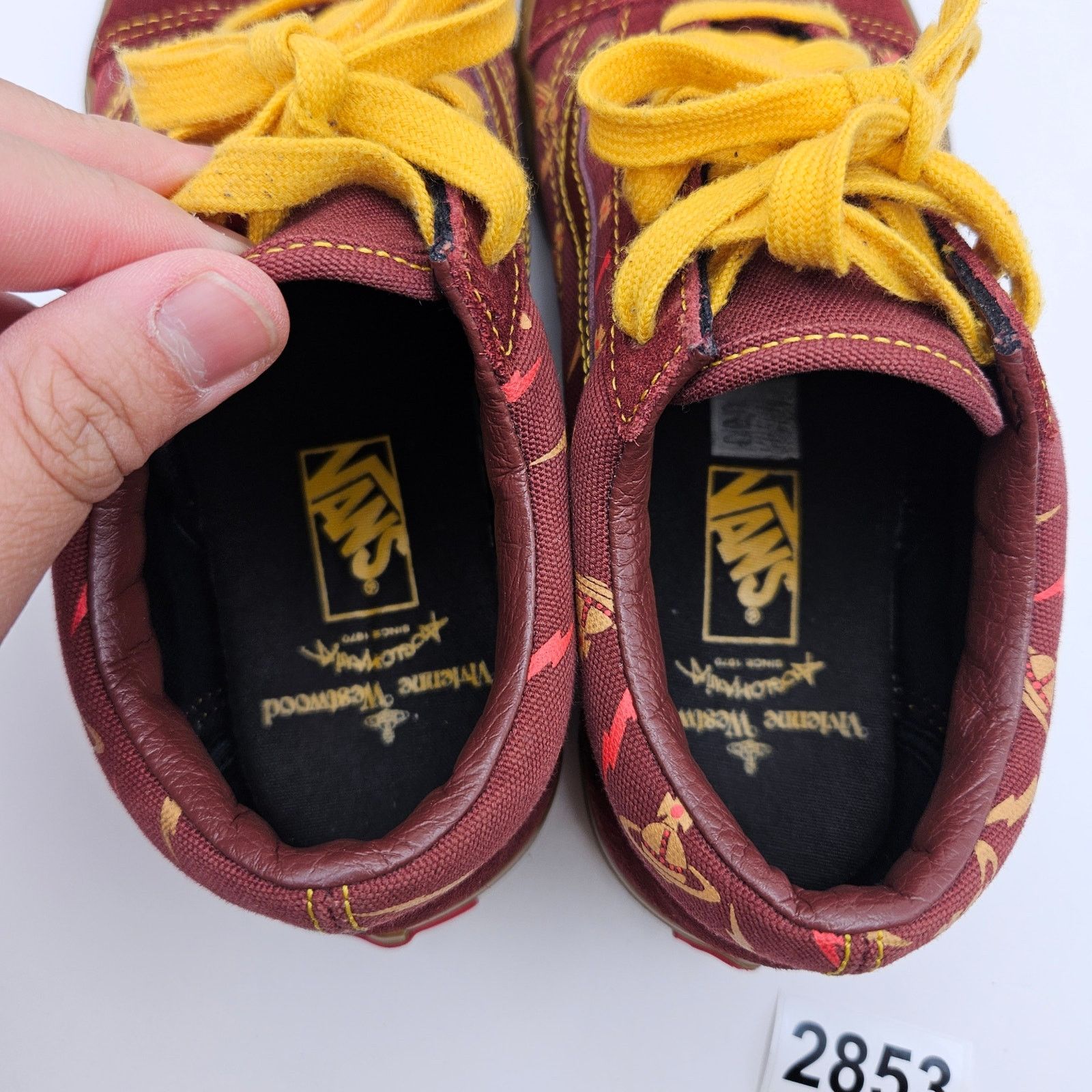 Vans VANS x VIVIENNE WESTWOOD WOMEN'S 7 OLD SKOOL MAROON LOW TOP Size US 7 / IT 37 - 6 Thumbnail