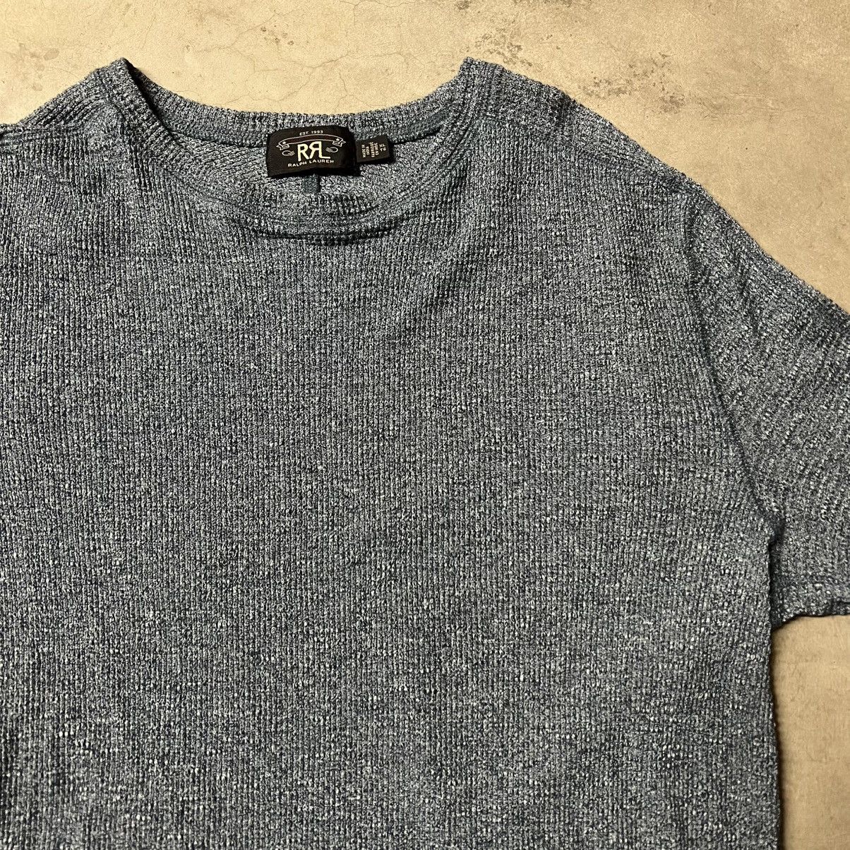 Polo Ralph Lauren × RRL Ralph Lauren × Ralph Lauren Polo Ralph Lauren RRL Waffle Thermal Long-Sleeve Knit Shirt Size US XL / EU 56 / 4 - 3 Thumbnail