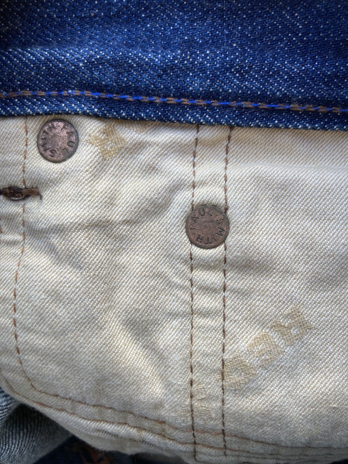Paul Smith Archive Red Ear by Paul Smith Art Bleached Selvedge Jeans Size US 30 / EU 46 - 7 Thumbnail
