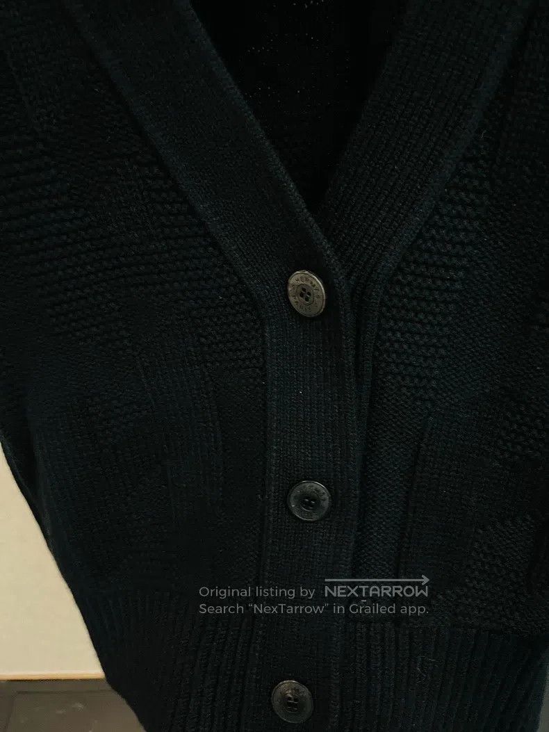 Hermes Hermes Black V-Neck Wool Knit Top Size XS / US 0-2 / IT 36-38 - 2 Thumbnail