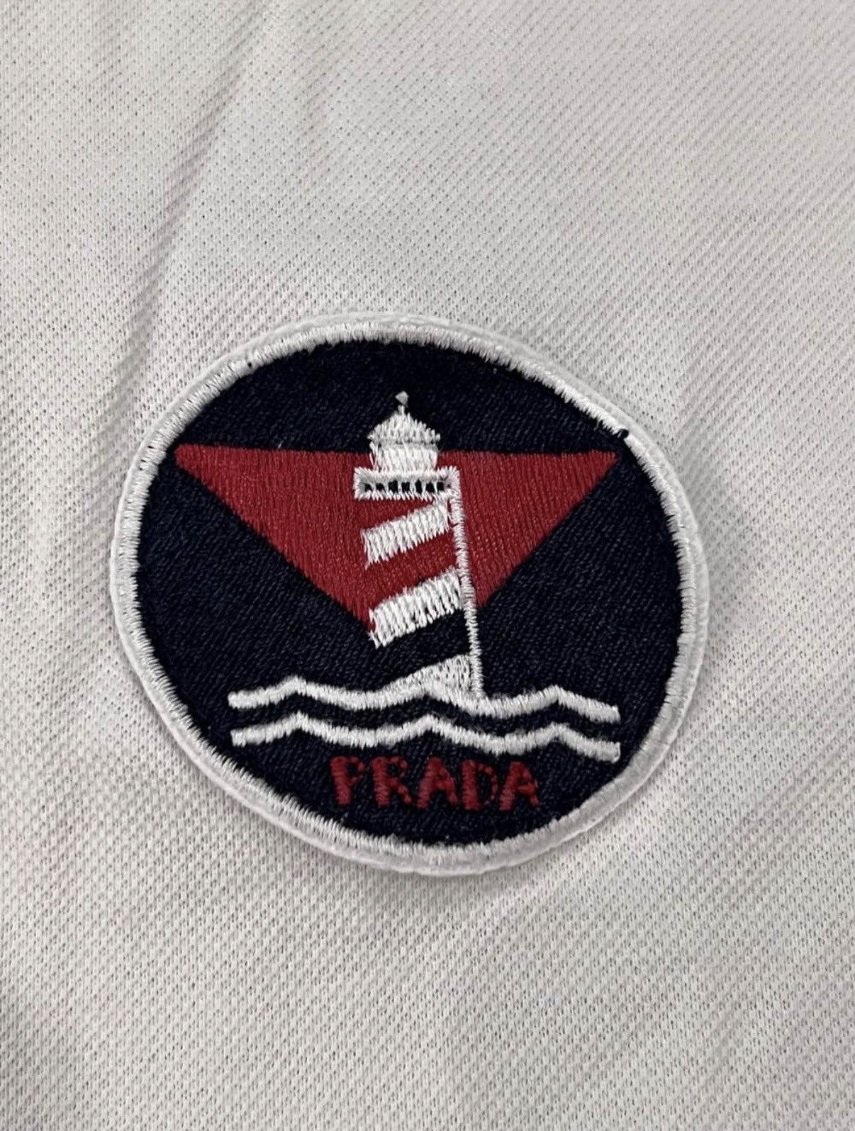 Prada Prada Lighthouse embroidered polo shirt Size US XXL / EU 58 / 5 - 5 Thumbnail