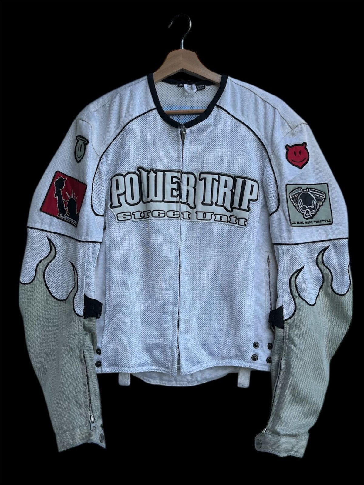 Kadoya White Power Trip Rider Jacket Size US XS / EU 42 / 0 - 1 Thumbnail