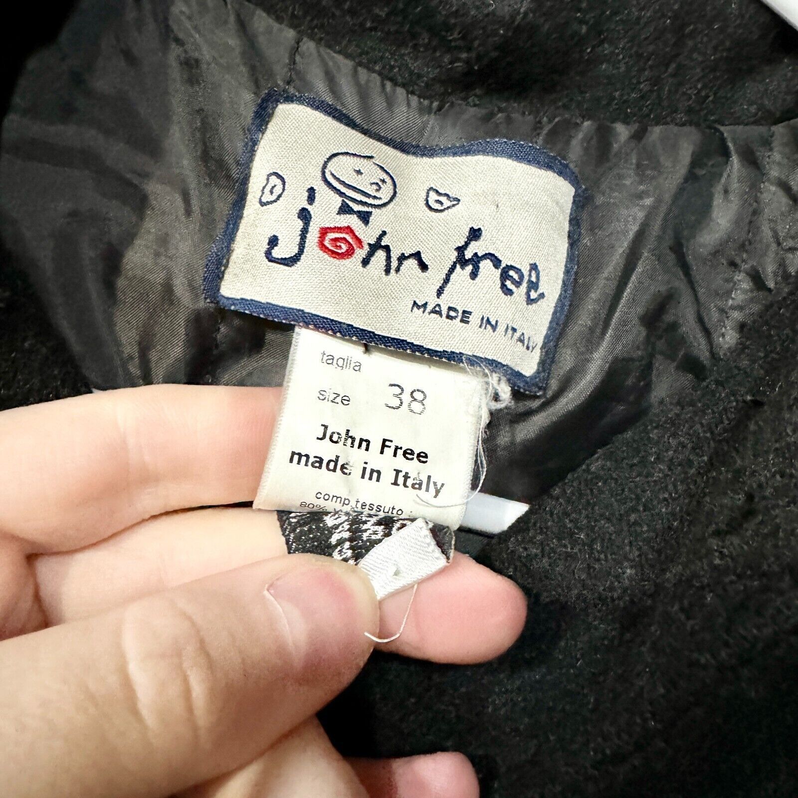 Other John Free Pea Coat Wood Button Down Hood Wool Blend Sz 38/M Size M / US 6-8 / IT 42-44 - 4 Thumbnail