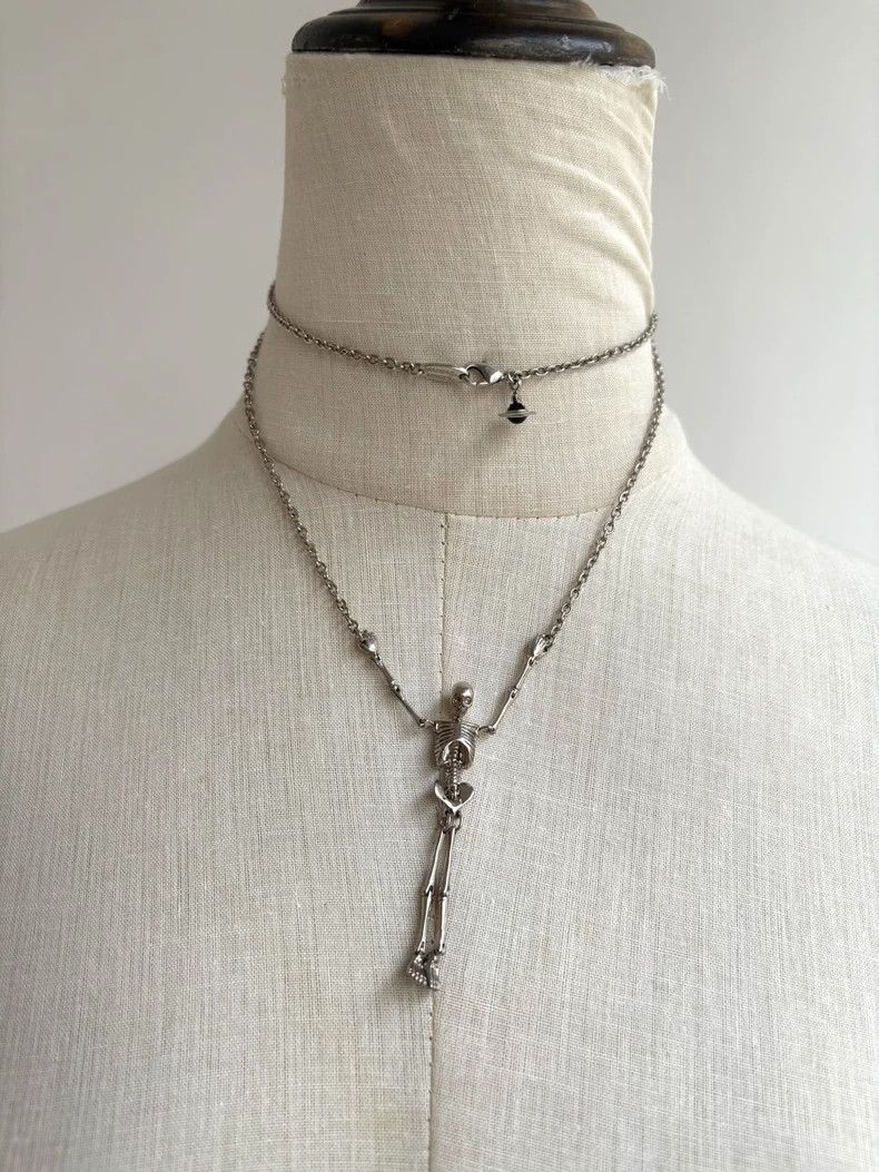 Vivienne Westwood Vivienne Westwood Silver Skull Necklace Sweater Chain Size ONE SIZE - 7 Thumbnail