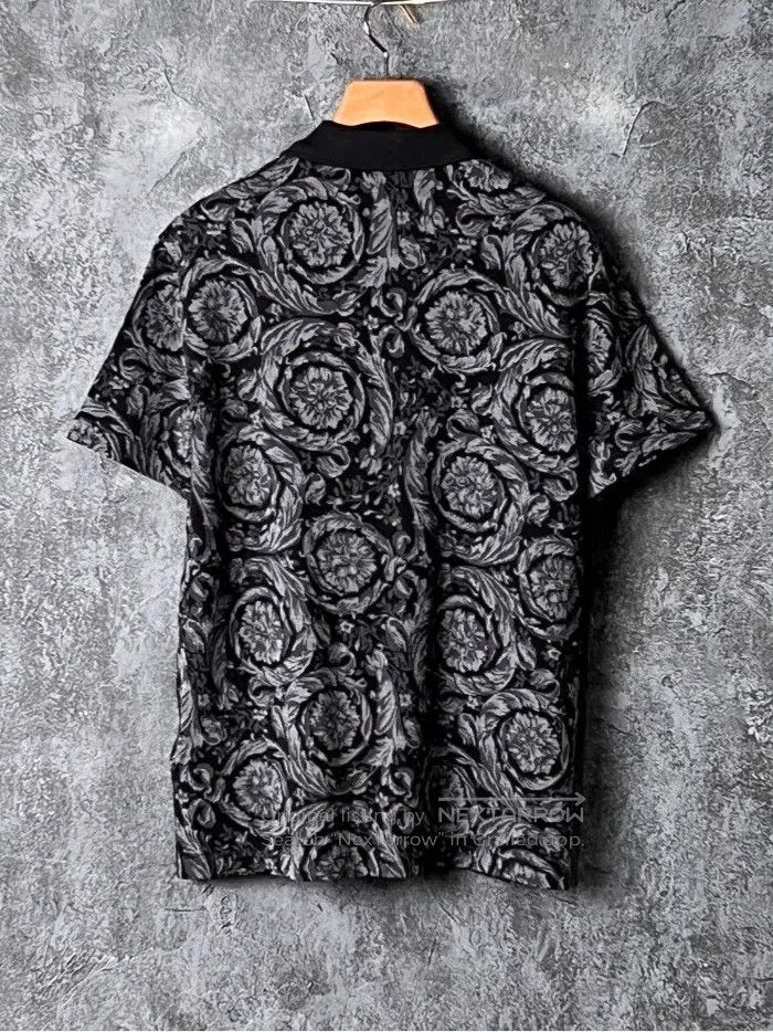 Versace Versace Patterned short-sleeved polo shirt Size US M / EU 48-50 / 2 - 6 Thumbnail